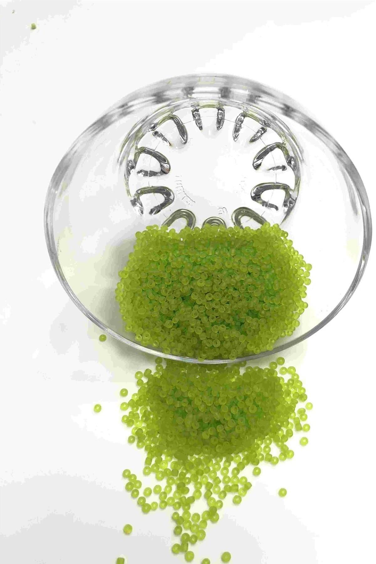 Wholesale Matte Green Sand Beads 2 mm 50 gr