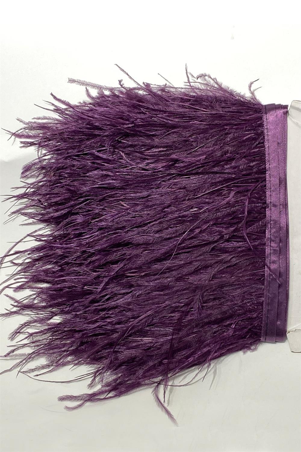 Wholesale Damson Ostrich Feather 1 mt