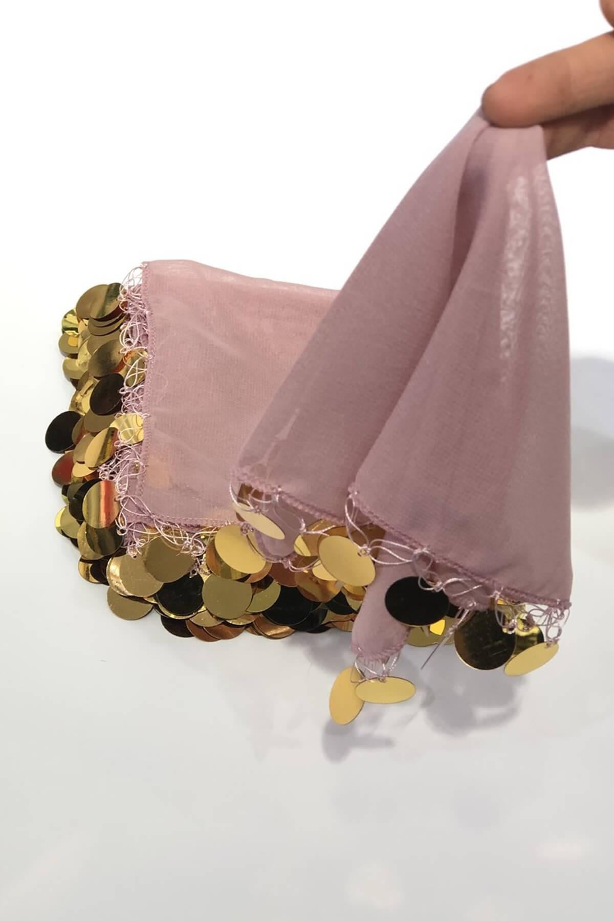 Wholesale Powder Luxe Sequined Halay Handkerchief