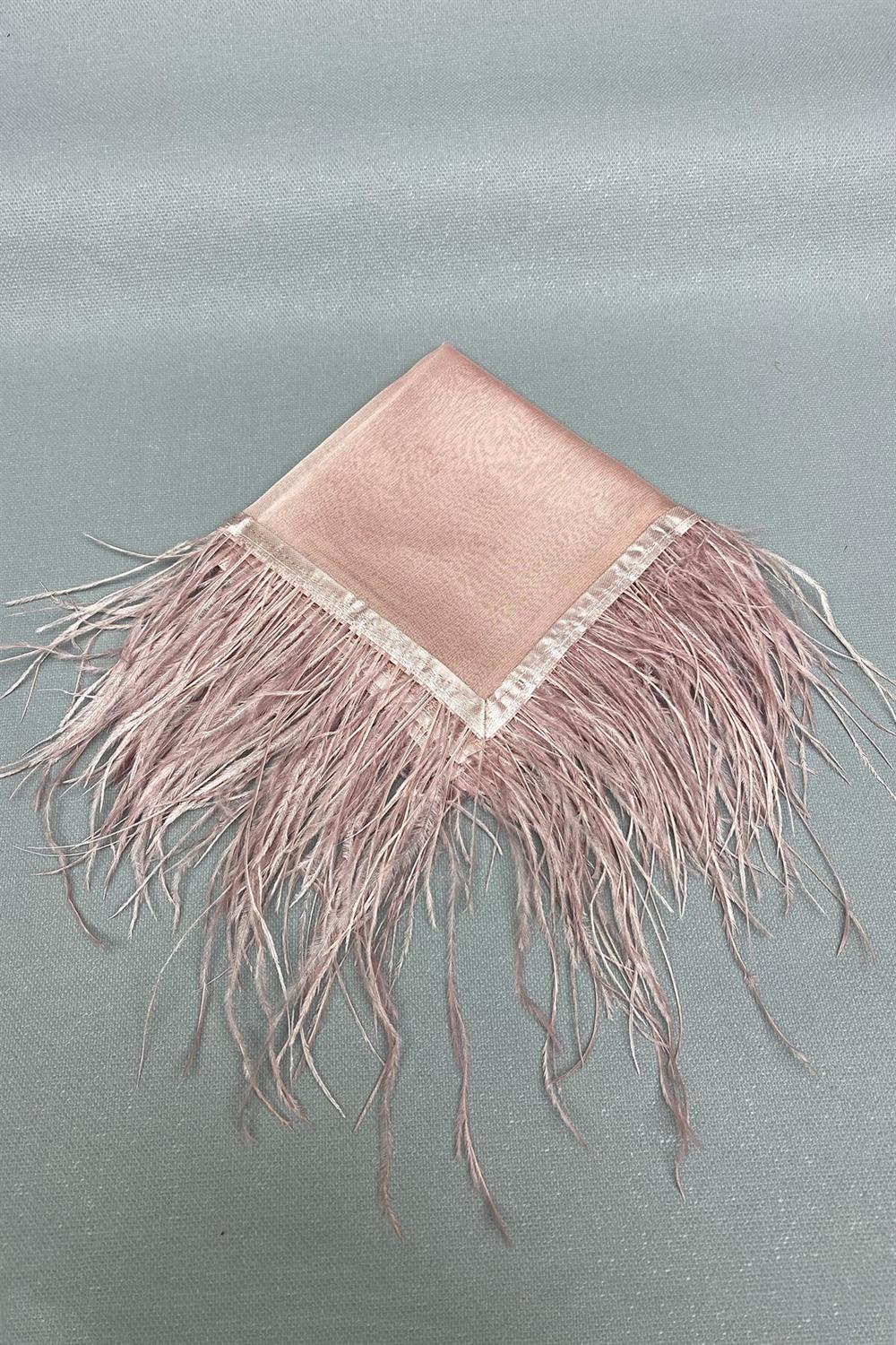 Wholesale Powder Feather Bridal Halay Handkerchief