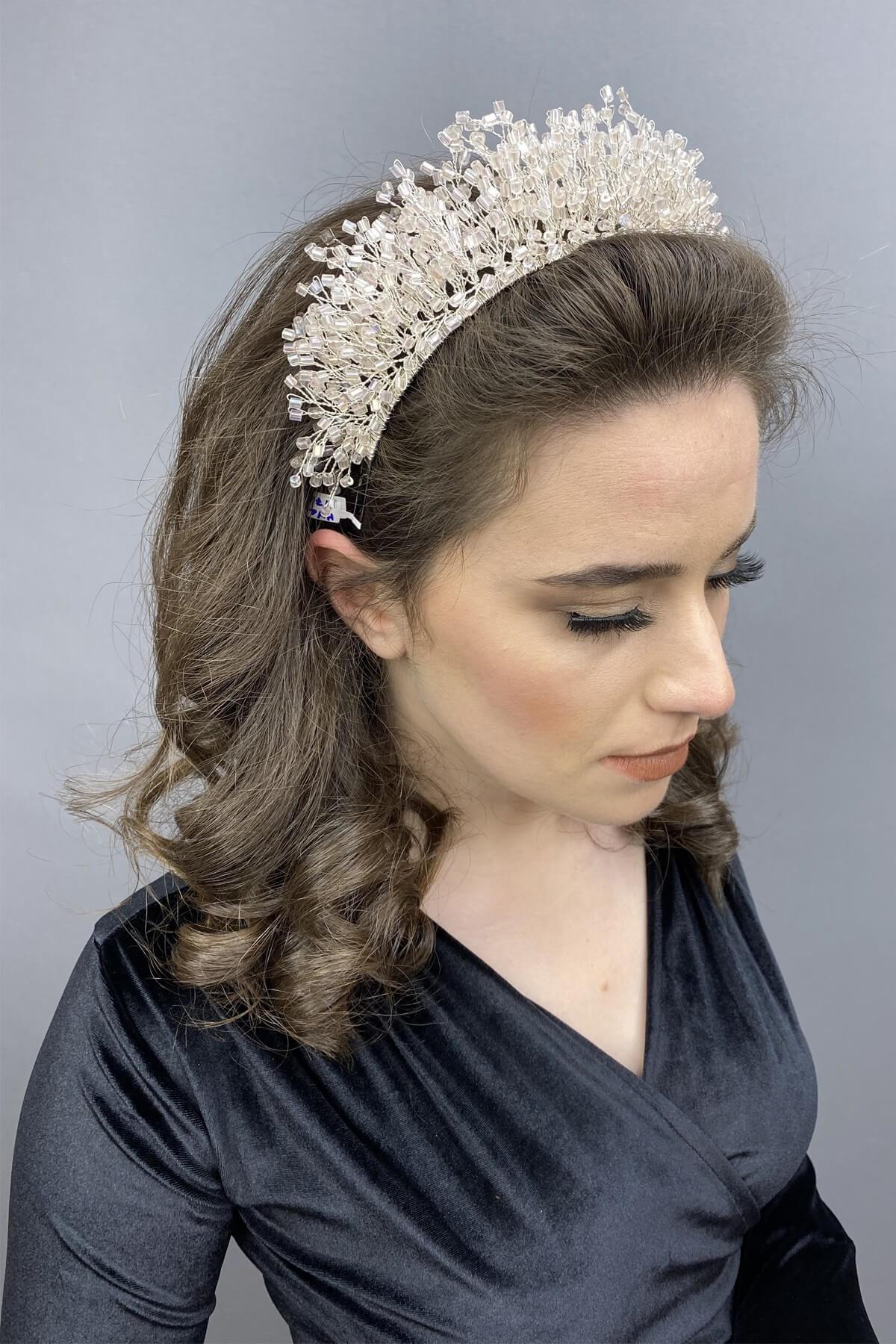 Wholesale Rigel Crystal Stone Henna and Bridal Crown
