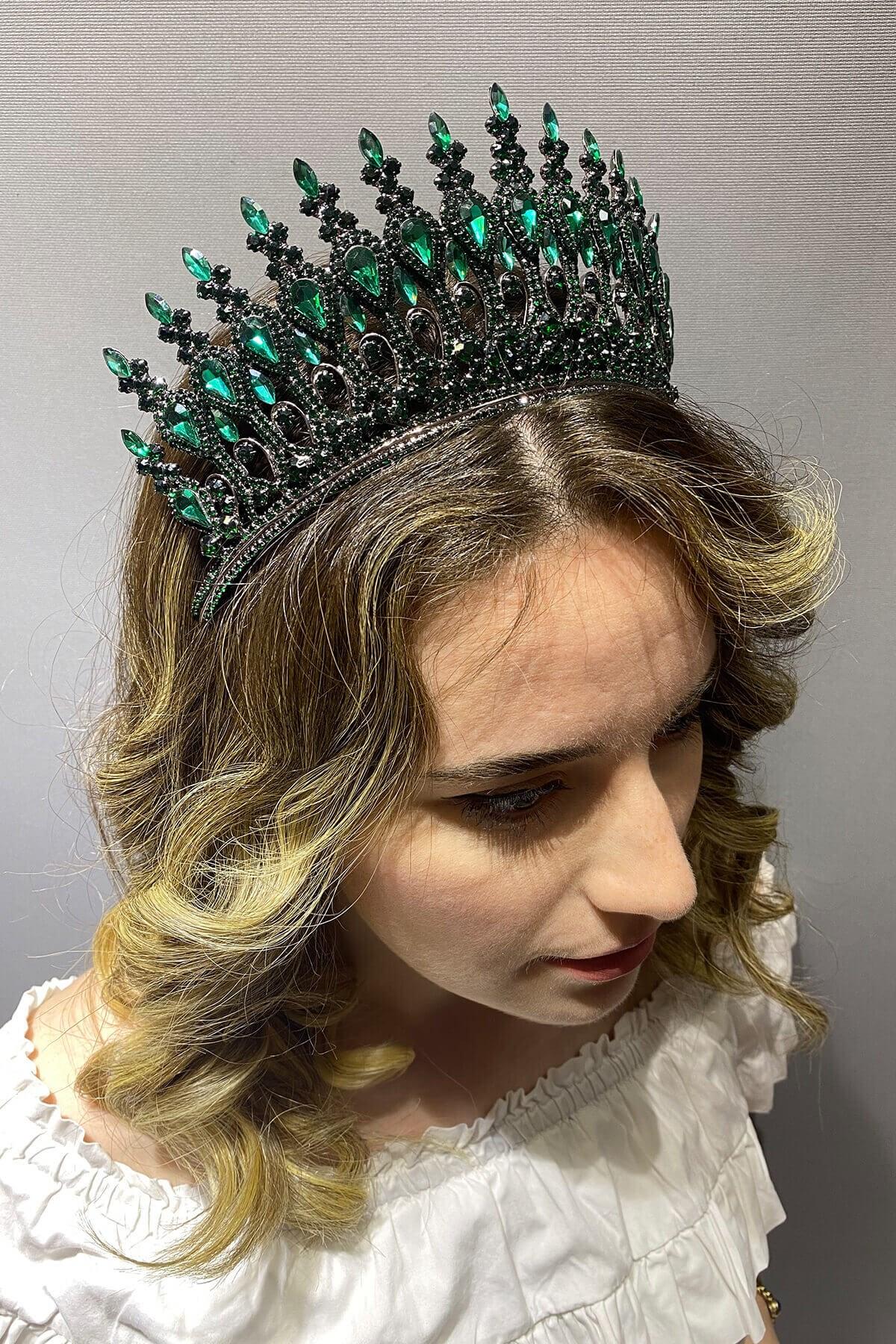 Wholesale Green Henna Model Bridal Henna Crown