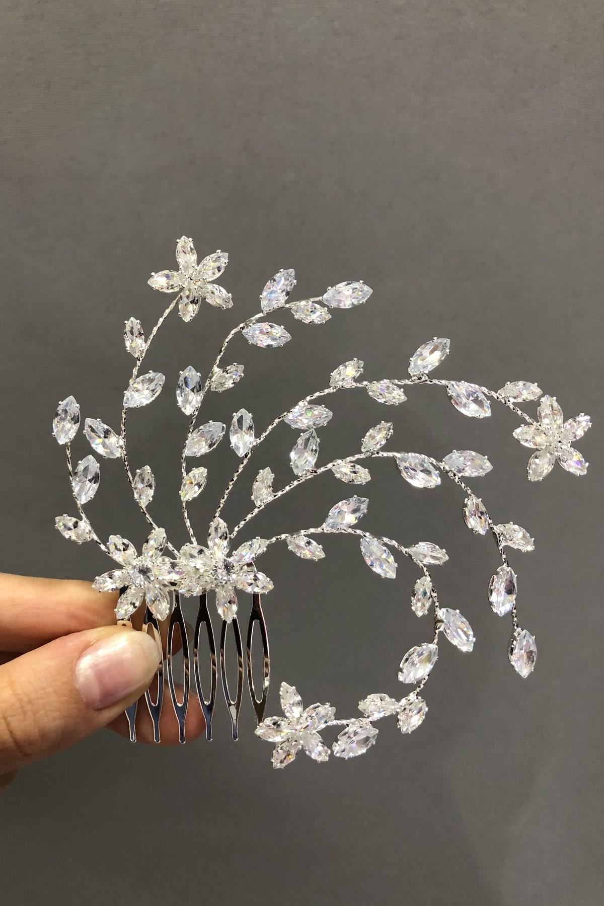 Wholesale Zircon Stone Comb Bridal Hair Clip
