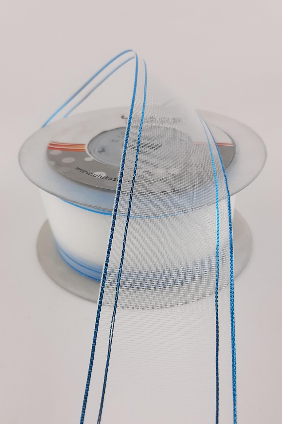 Turkuaz Renkli Sim Şifon Kurdele 20 mt