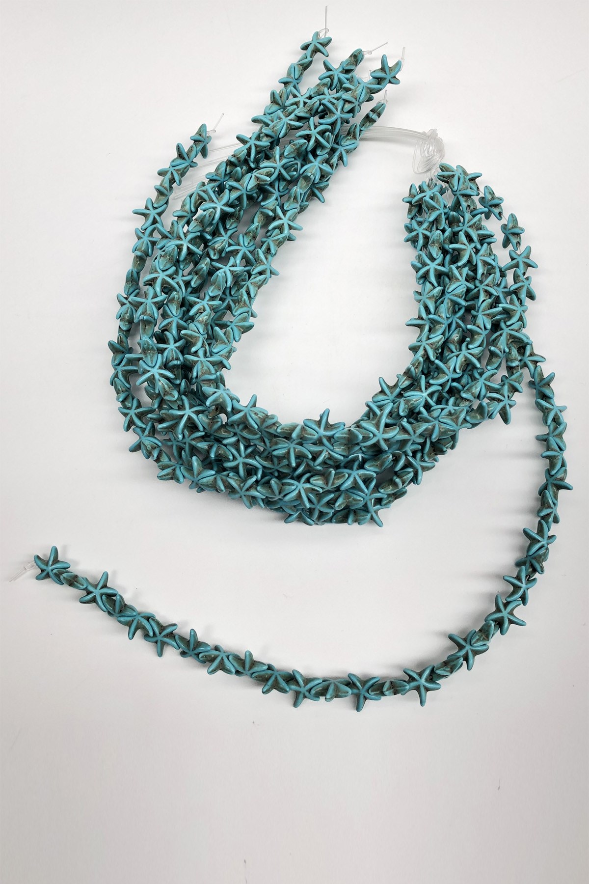 Turkuaz Yıldız Taş Boncuk