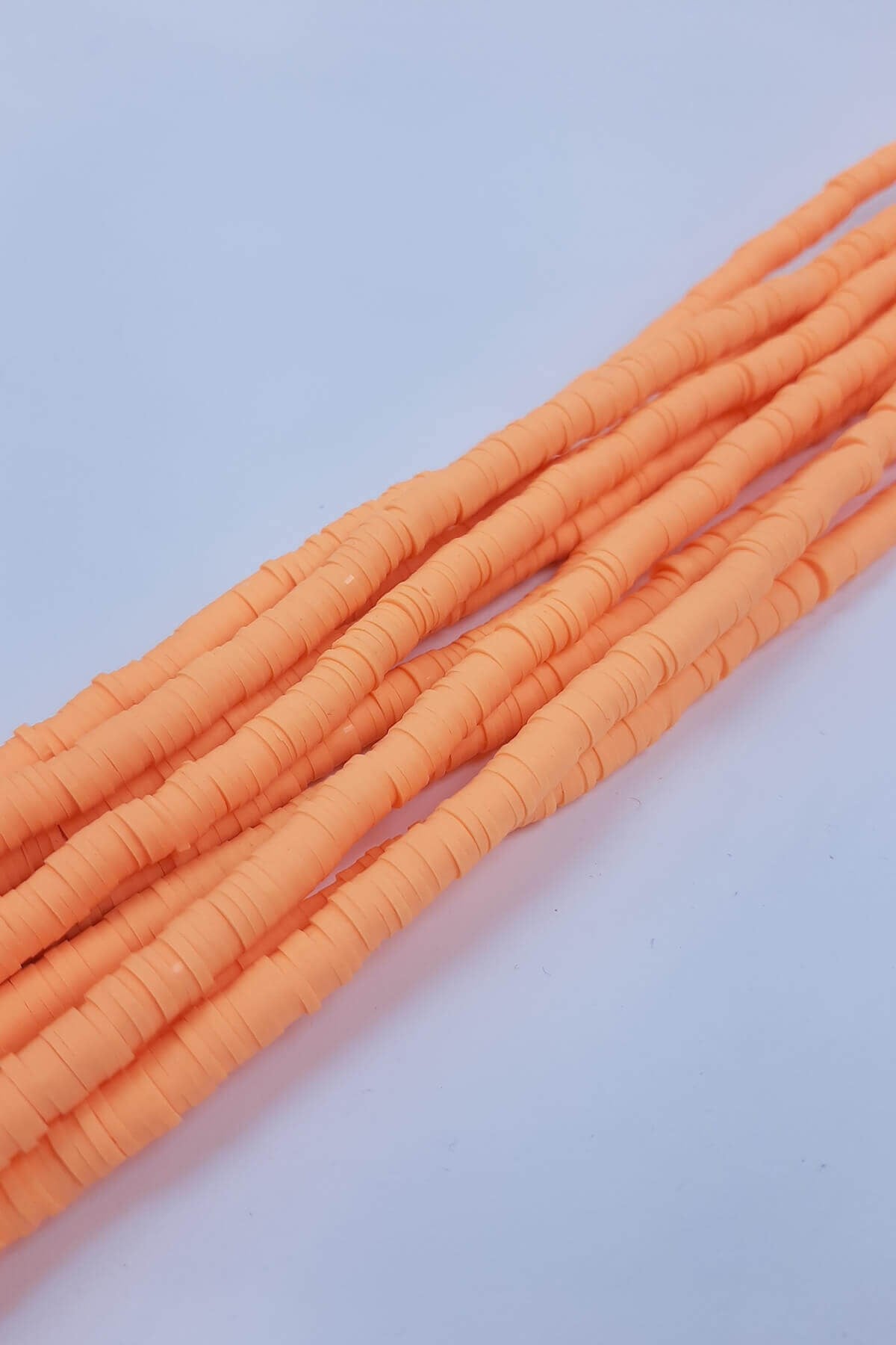 Turuncu 6 mm Fimo Boncuk