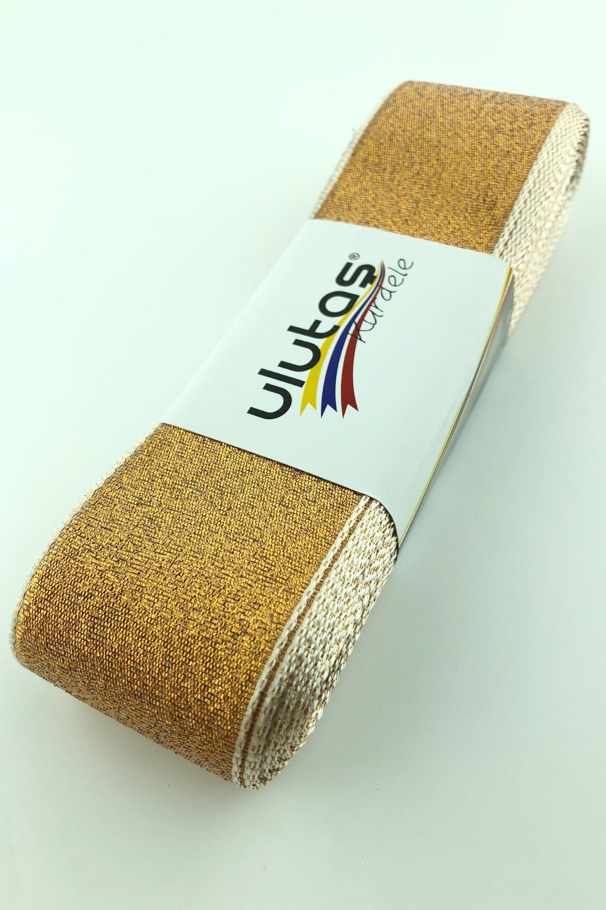 Orange Glitter Ribbon 4 cm