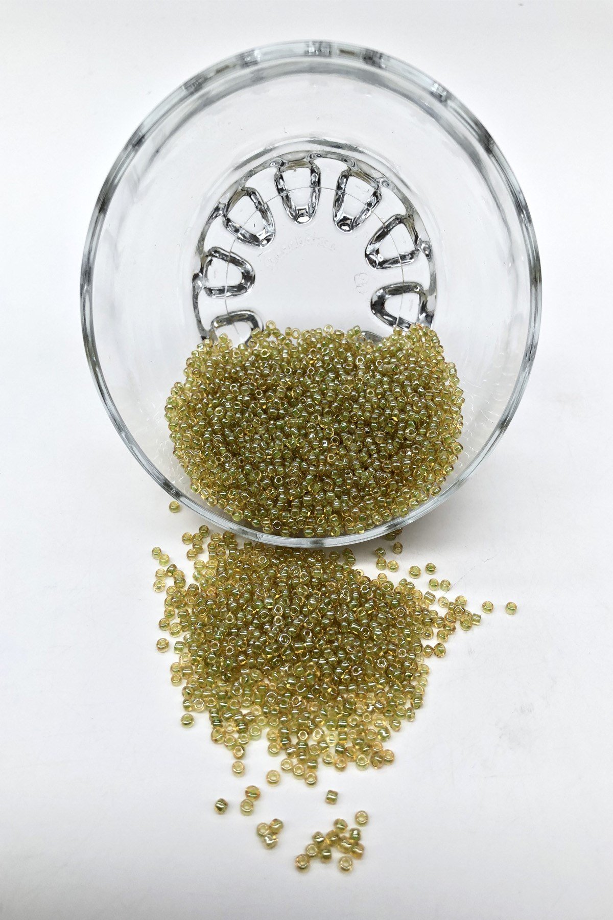 Yağ Yeşili Kum Boncuk 2 mm