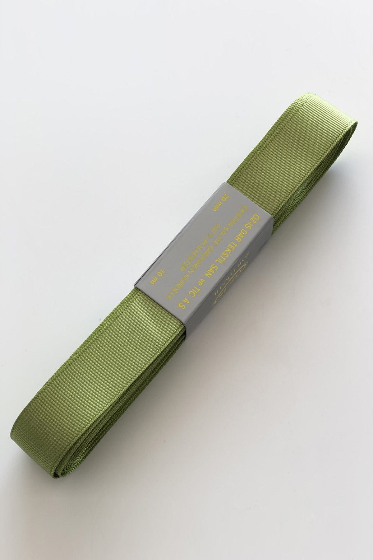 Green Color Grosgrain Ribbon 2 cm 10 mt