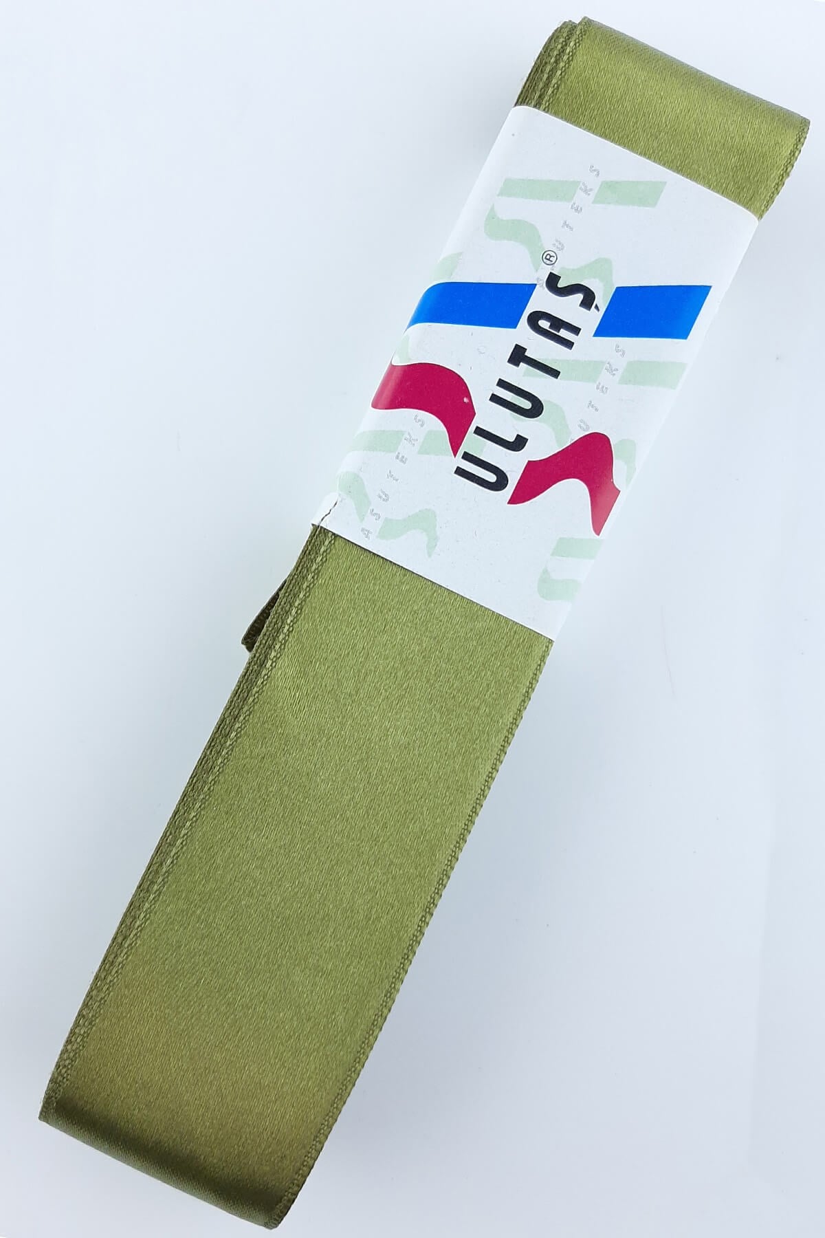 Olive Green Satin Ribbon 3 cm 10 mt