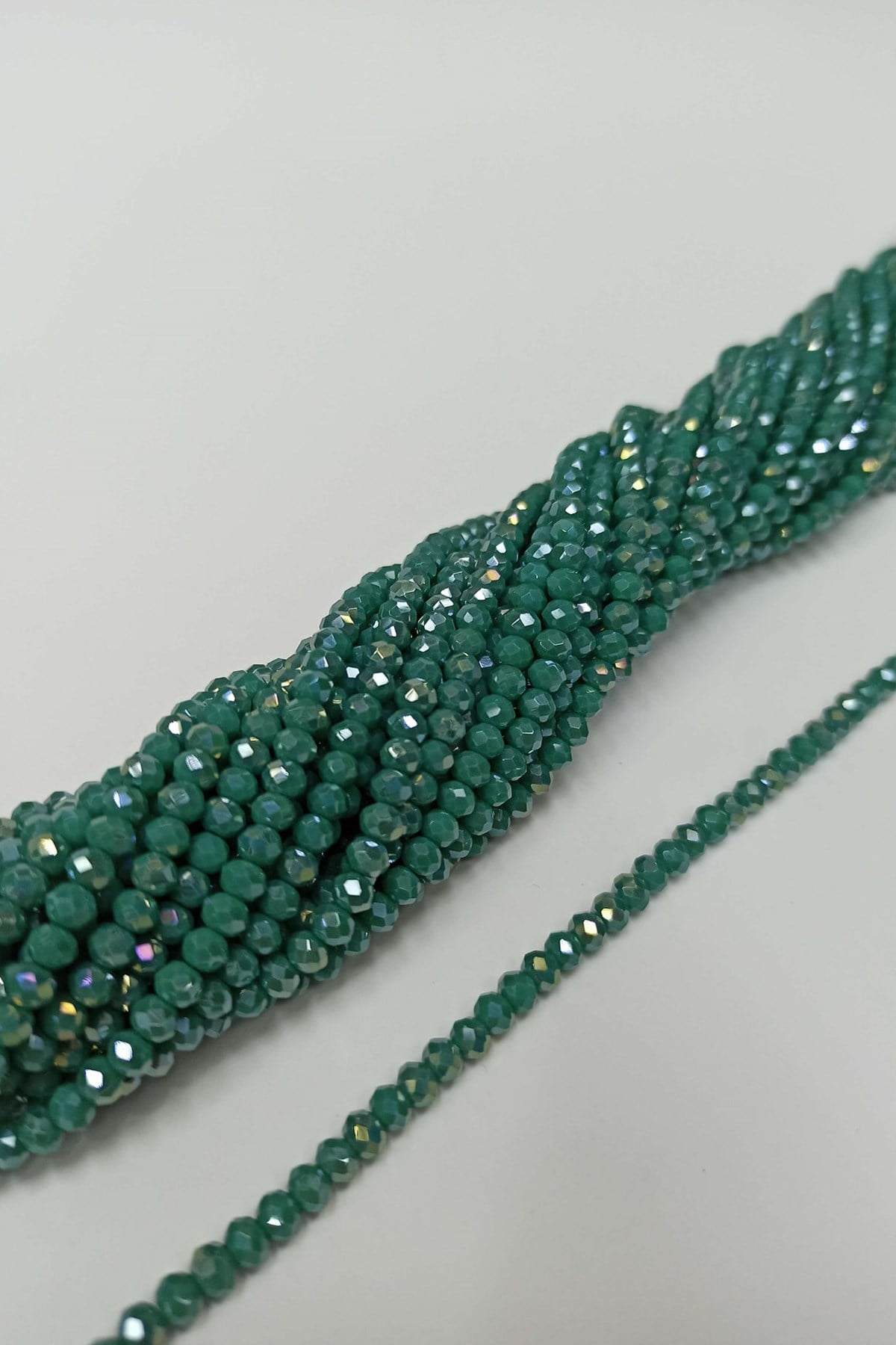 Emerald Green Crystal Beads 4 mm