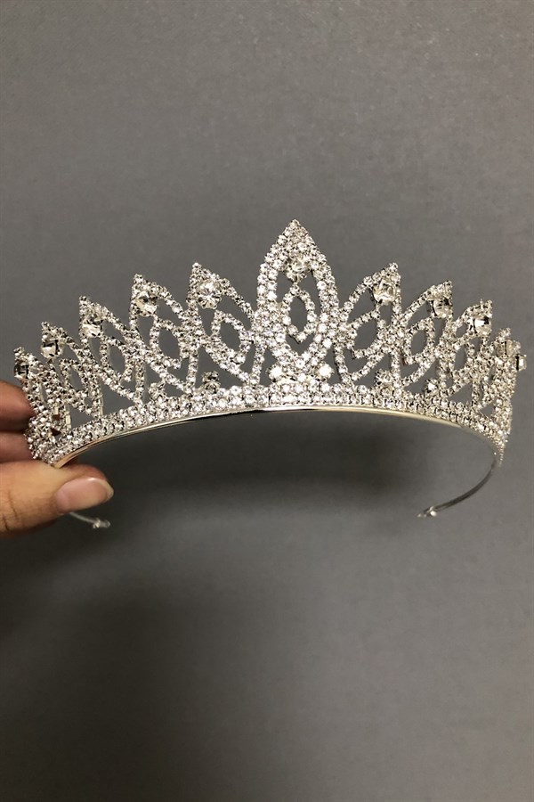 Silver Color Meyn Model Bridal Crown