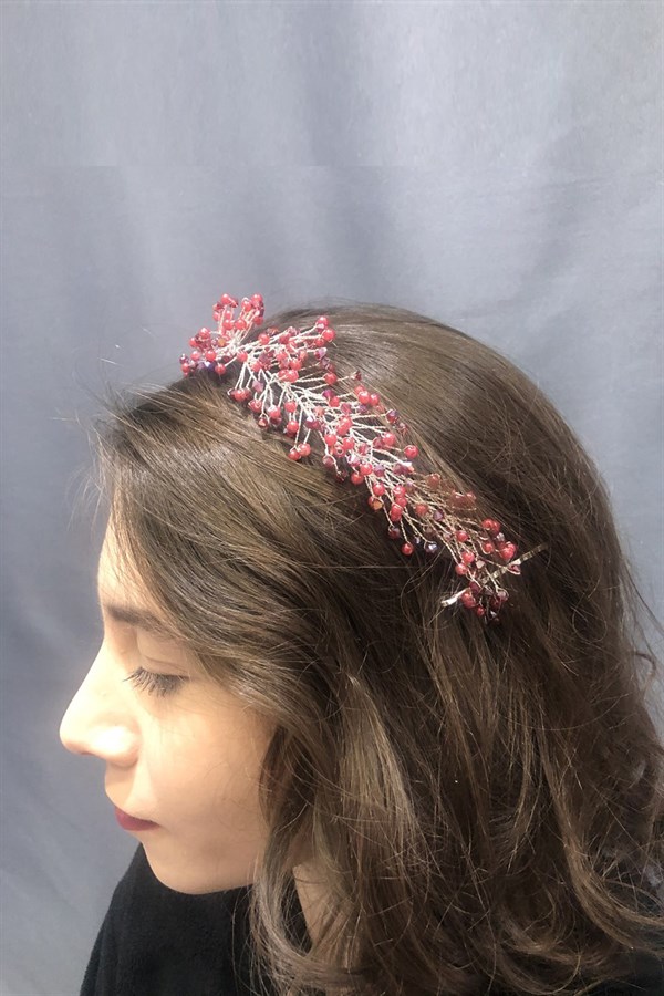 Red Pearl Hair Accessory
