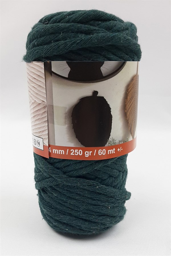 Petrol Green Twisted Carding Rope