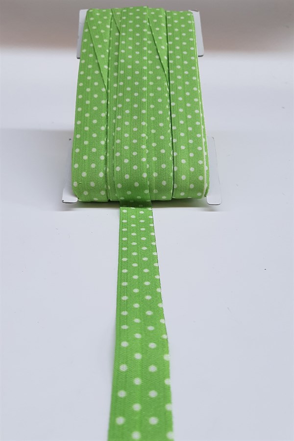 Polka Dot Green Elastic Hair Band 1.5cm