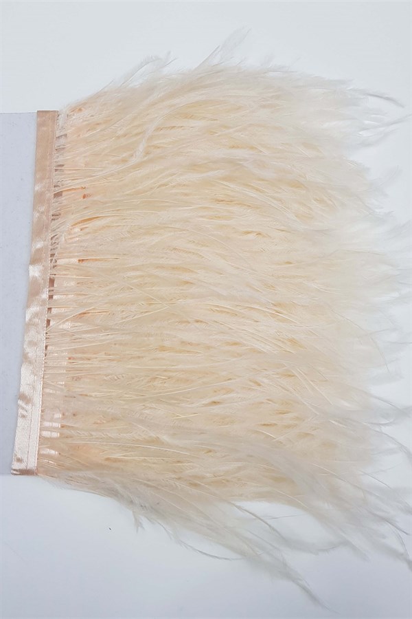 Salmon Ostrich Feather 1 mt