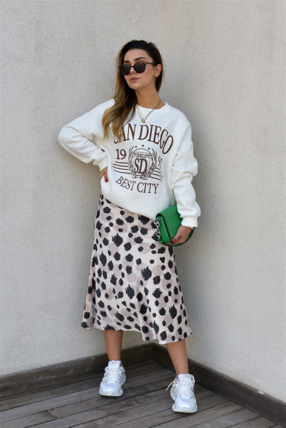 San Diego Nakışlı Sweatshirt