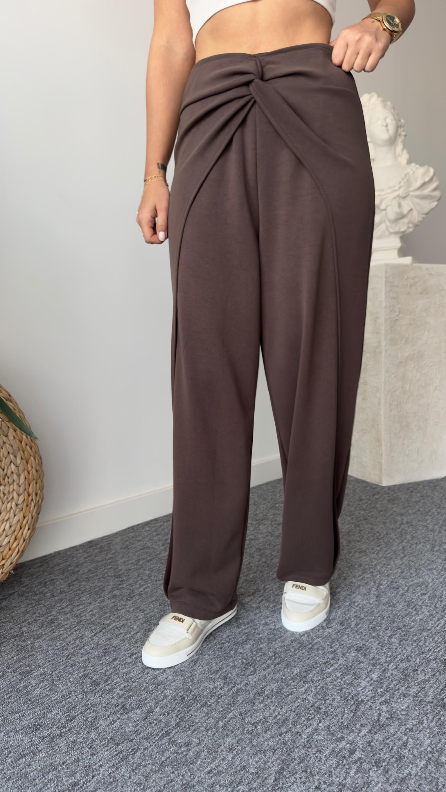 Kahve Bella Tok Doku Modal Oys Pantolon