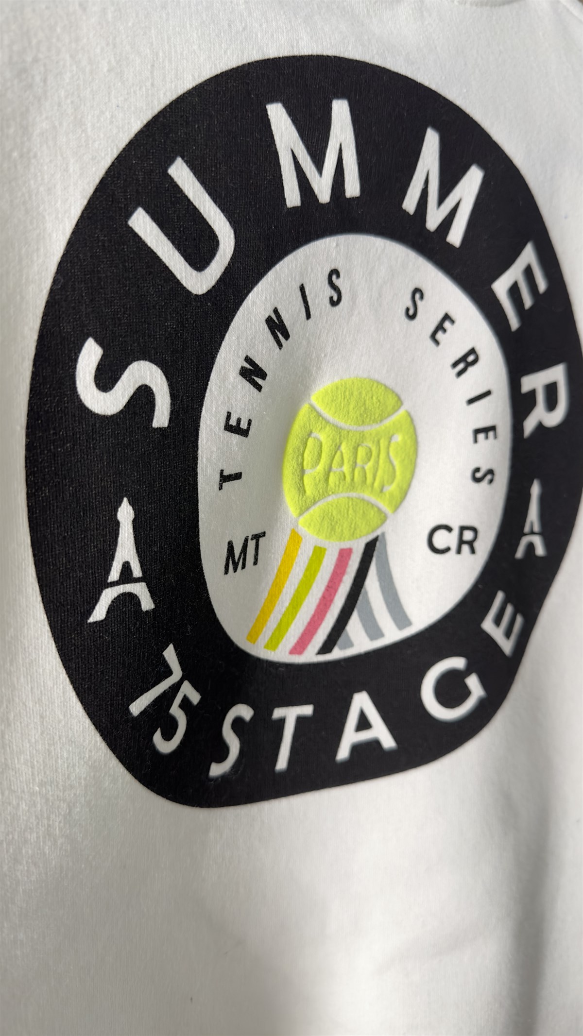 Paris Baskı Beyaz Sweatshirt