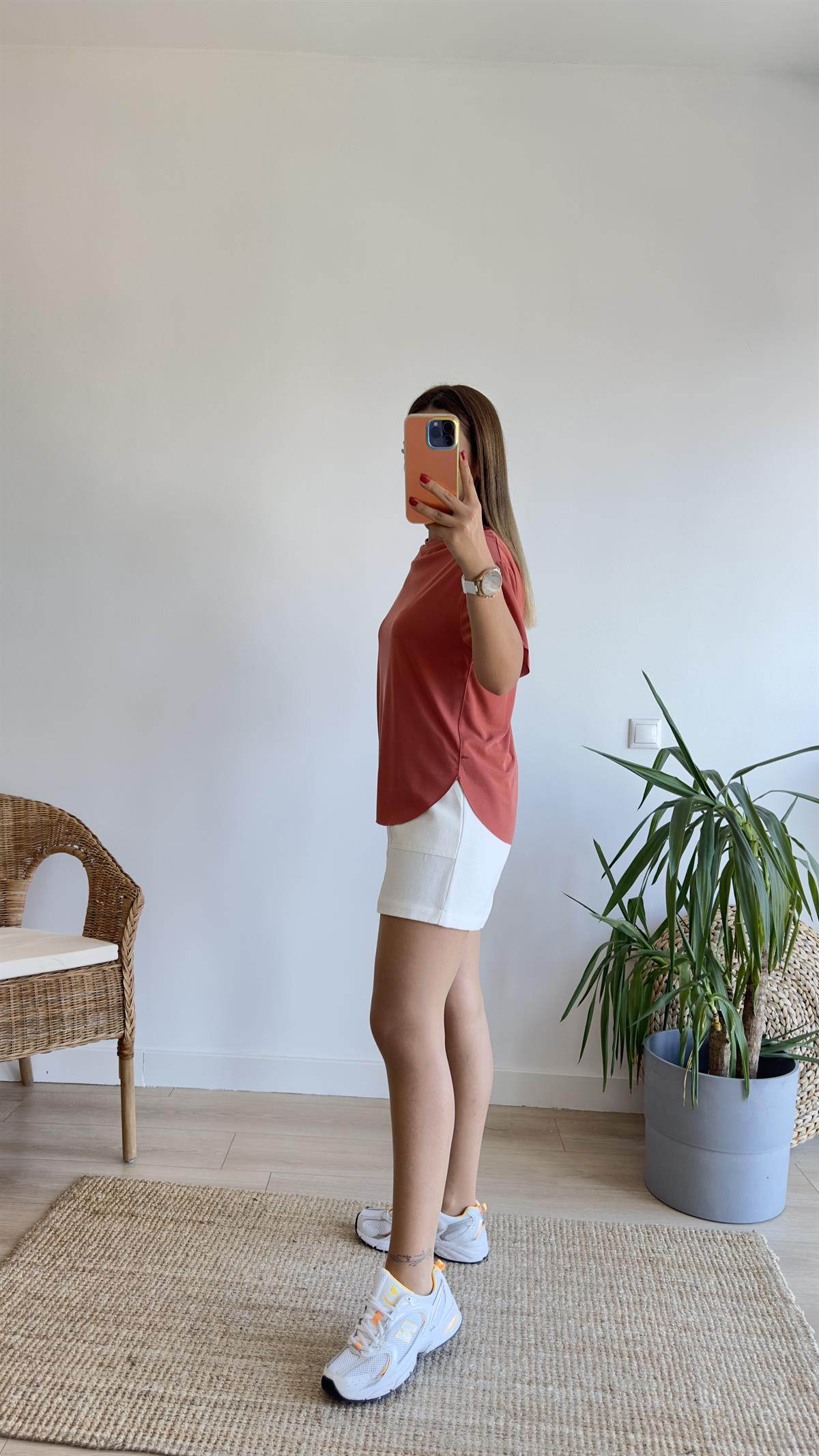 Kiremit Oys Lazer Kesim Tshirt