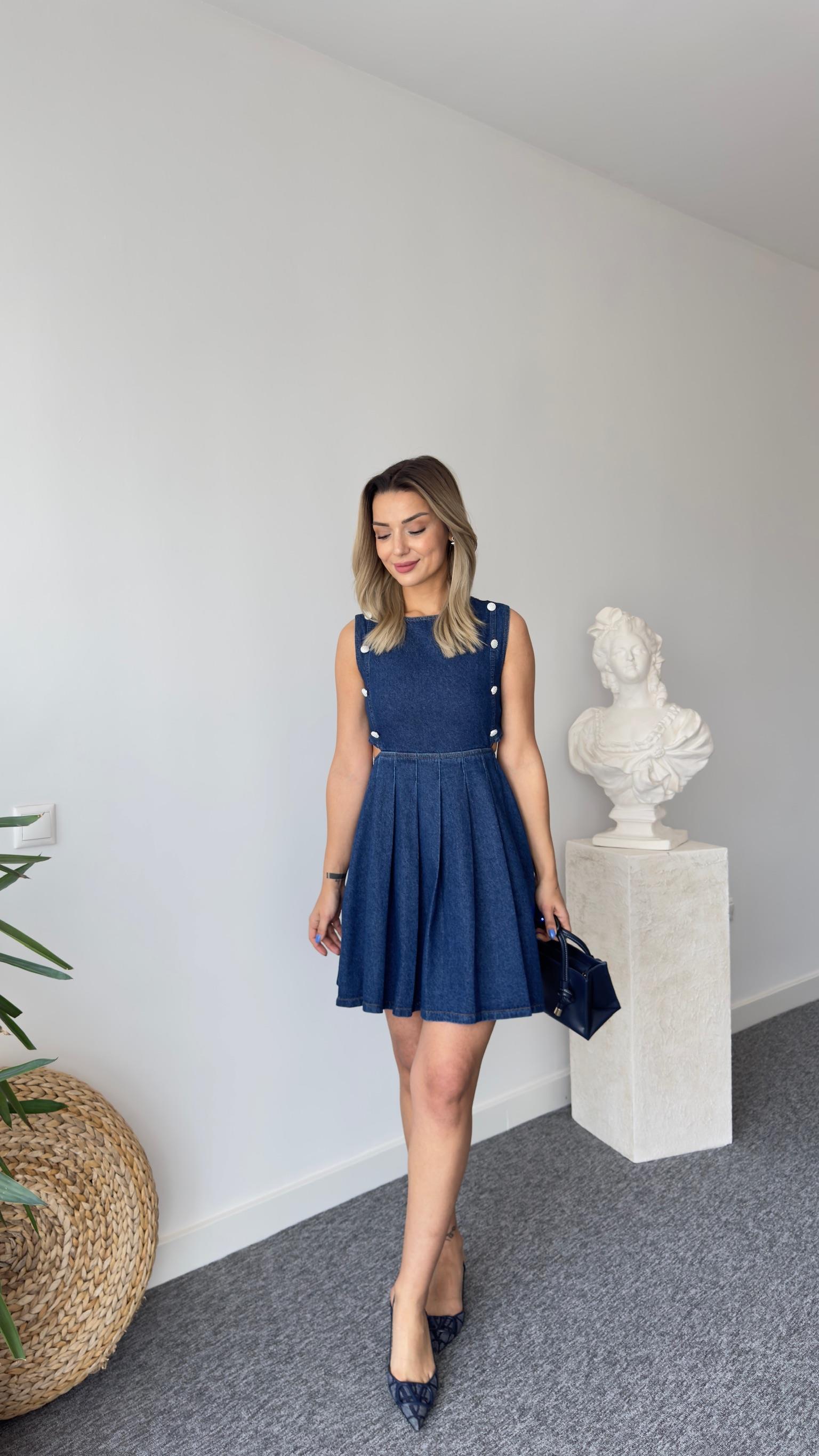 Marka Model Pilise Etekli Kot Elbise 