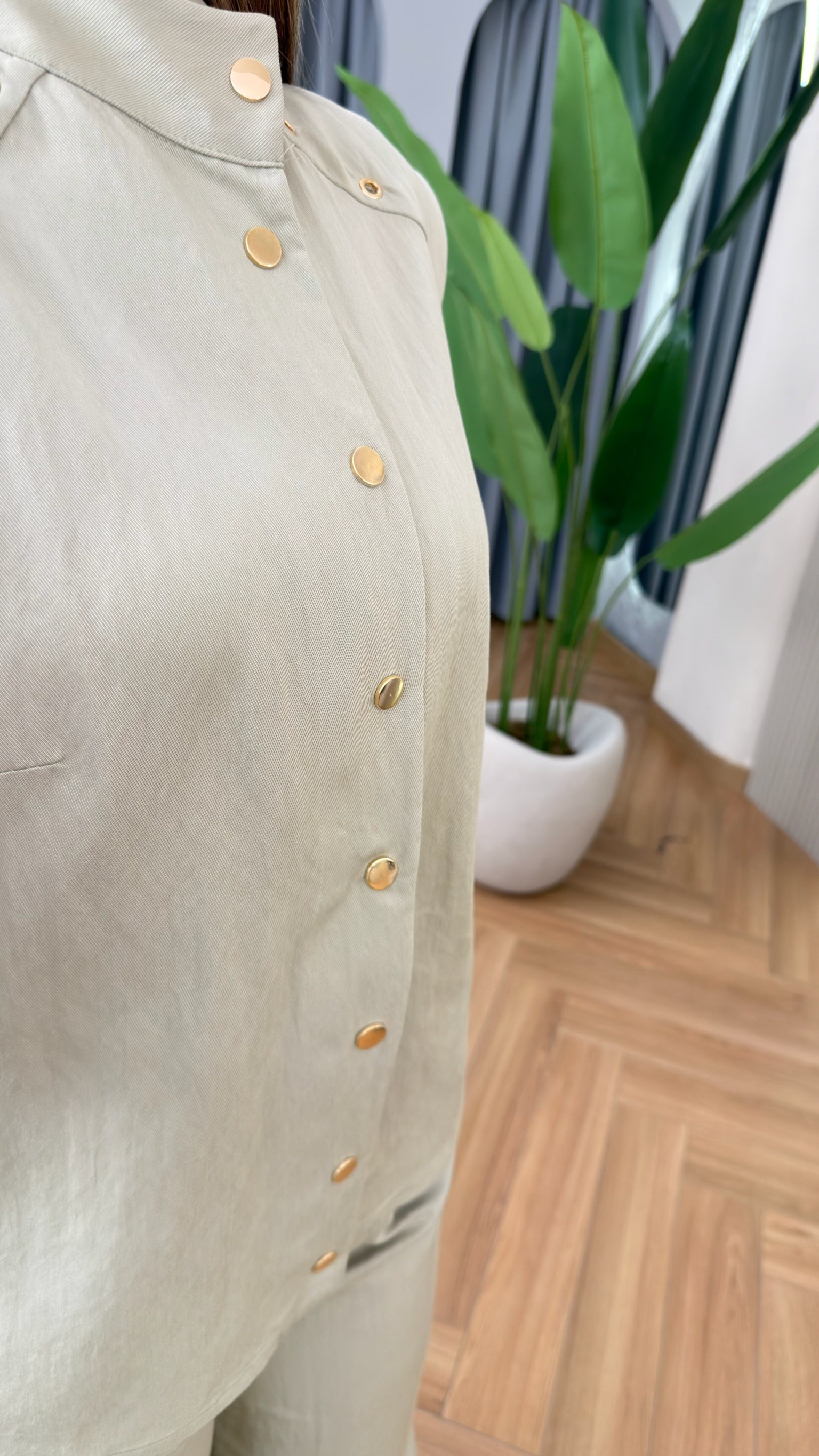 Yeşil Bello Gold Düğmeli Yelek Pantolon Takım