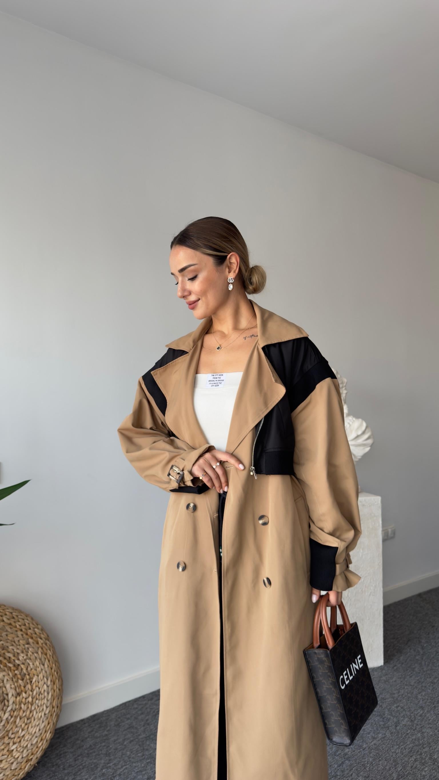 Rayna Paraşüt Detayı Marka Model Trençkot