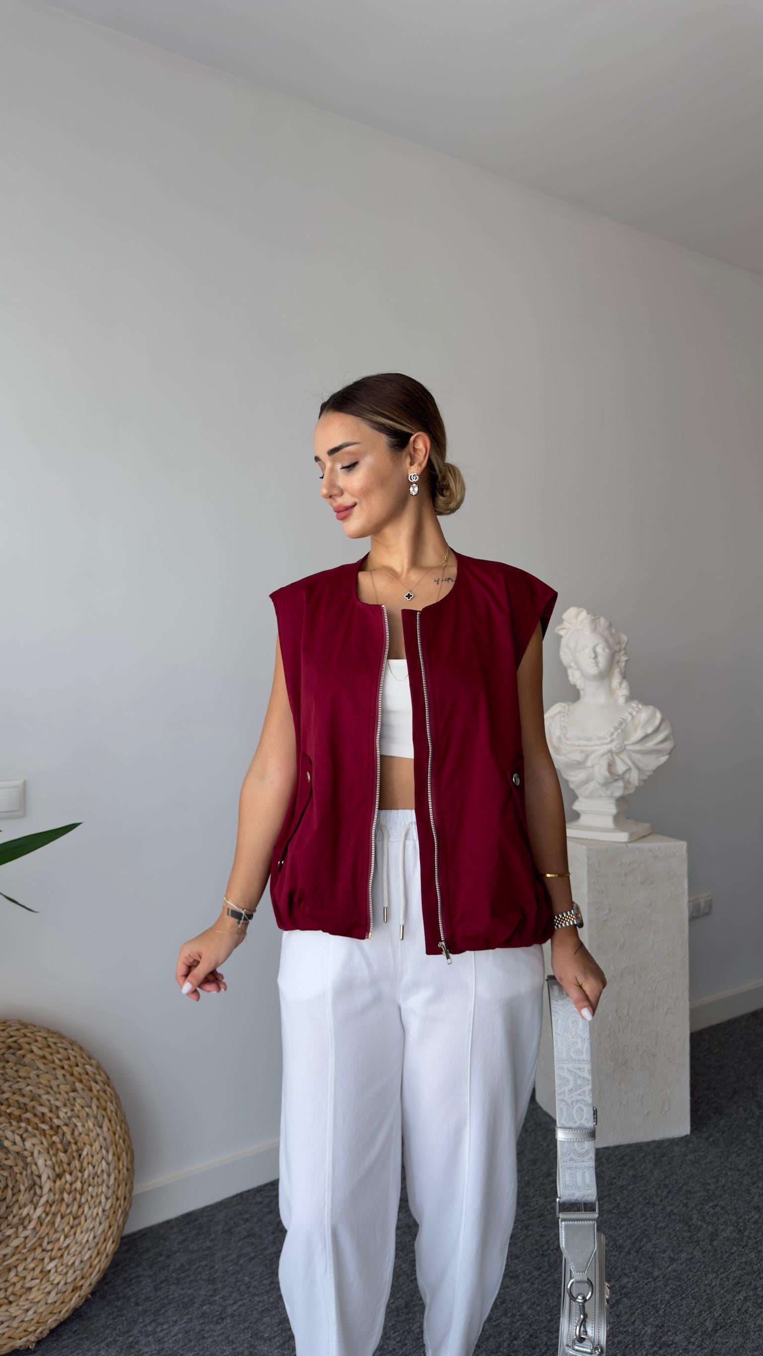 Yores Massi Model Bordo Yelek
