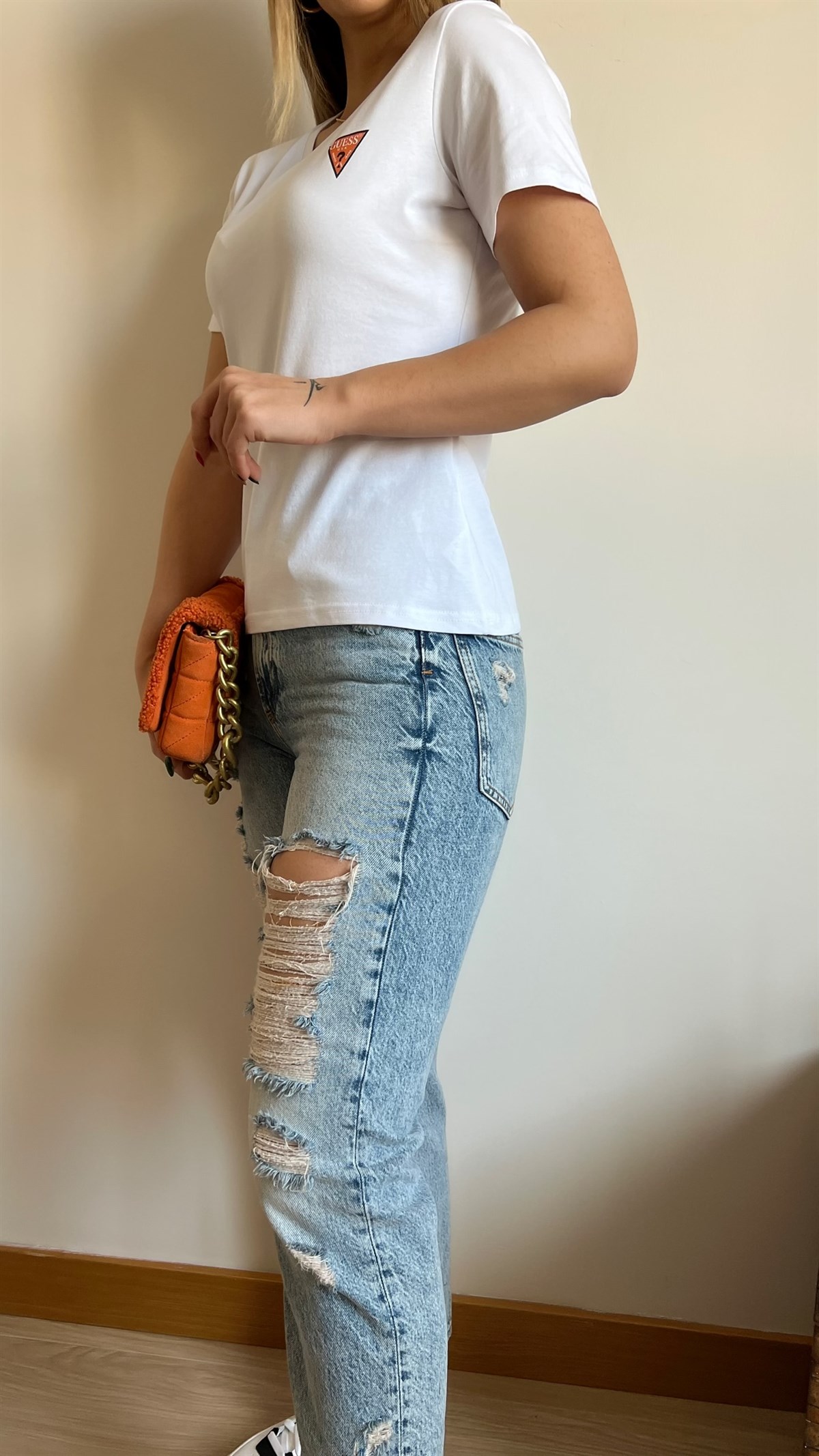  Beyaz Basic Tshirt
