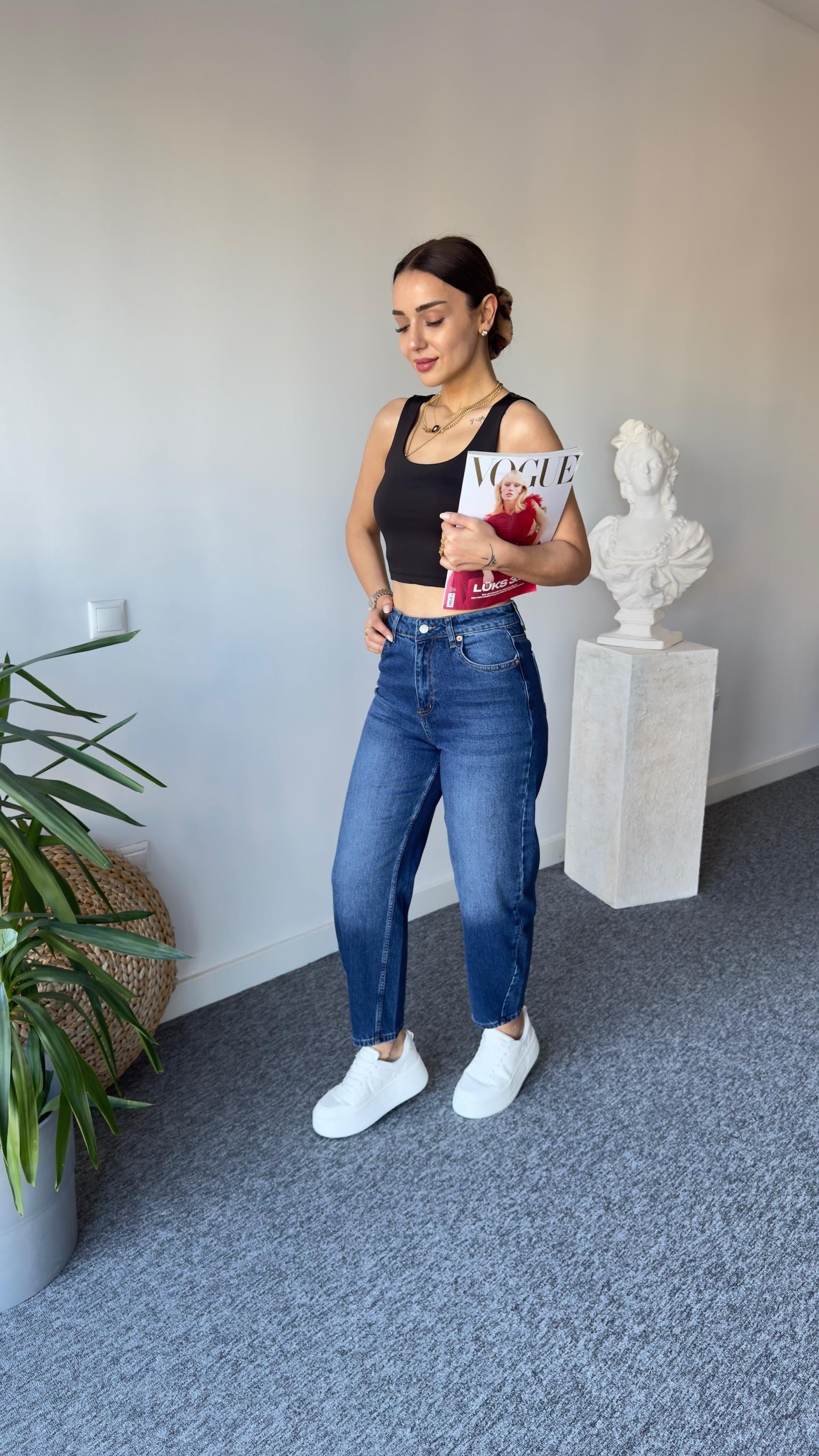 Orj Marka Lacivert Balon Jean
