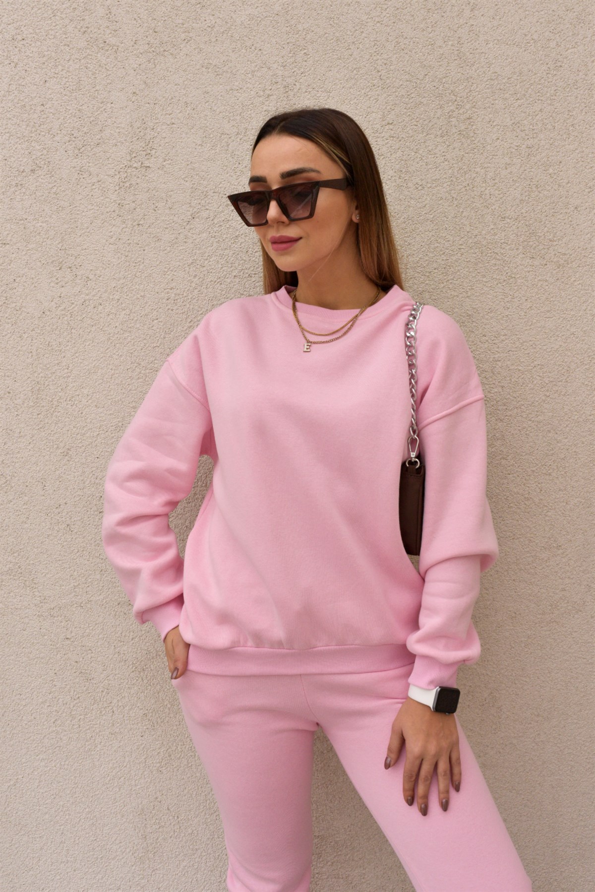 Şardonlu Pembe Basic Takım
