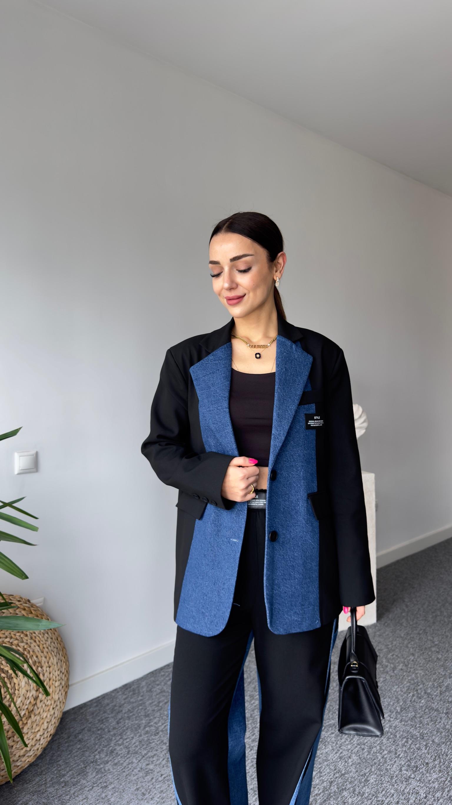 Emmy Kot Detaylı Tasarım Blazer Ceket