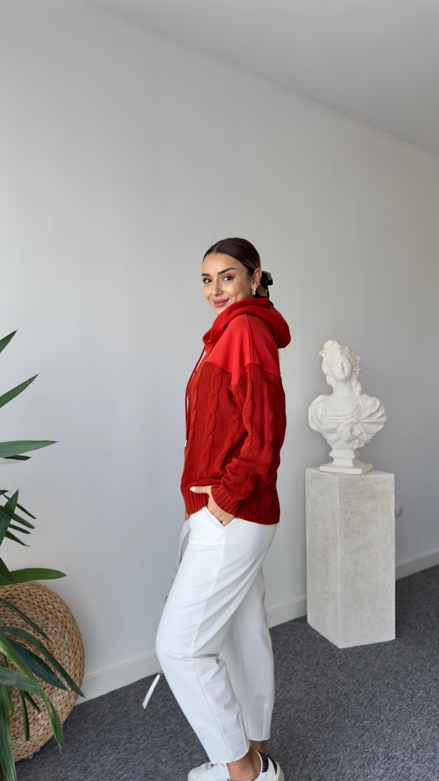 Noah Tws Model Altı Trikolu Kiremit Sweat