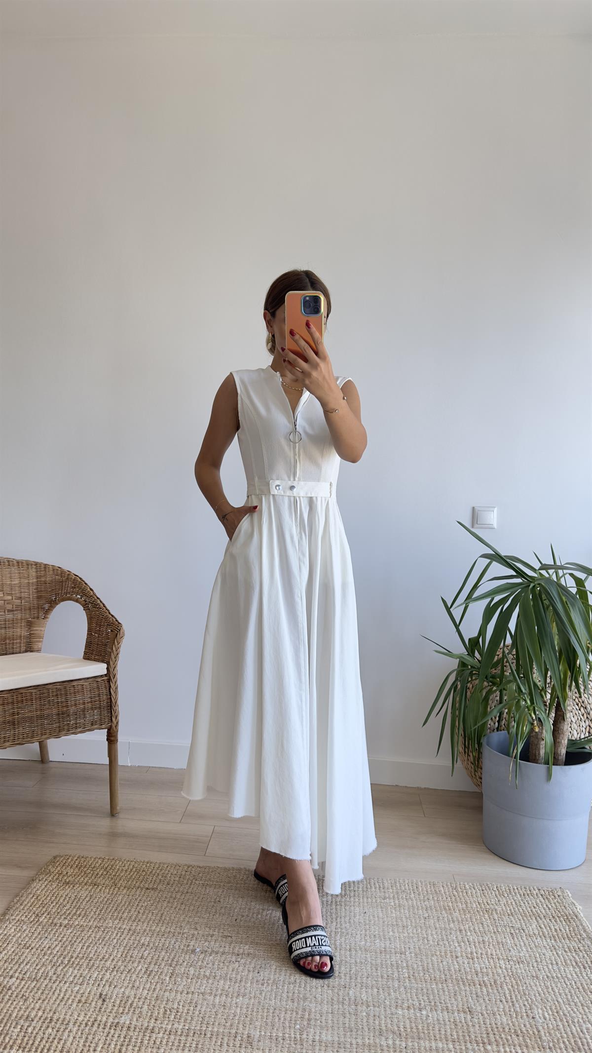 Sem Zra Model Asimetrik Premium Elbise