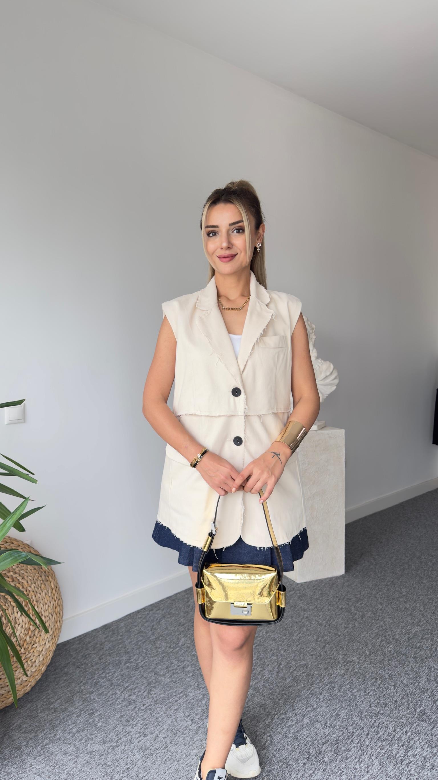 Bej Pis Dikiş Tws Model Yelek