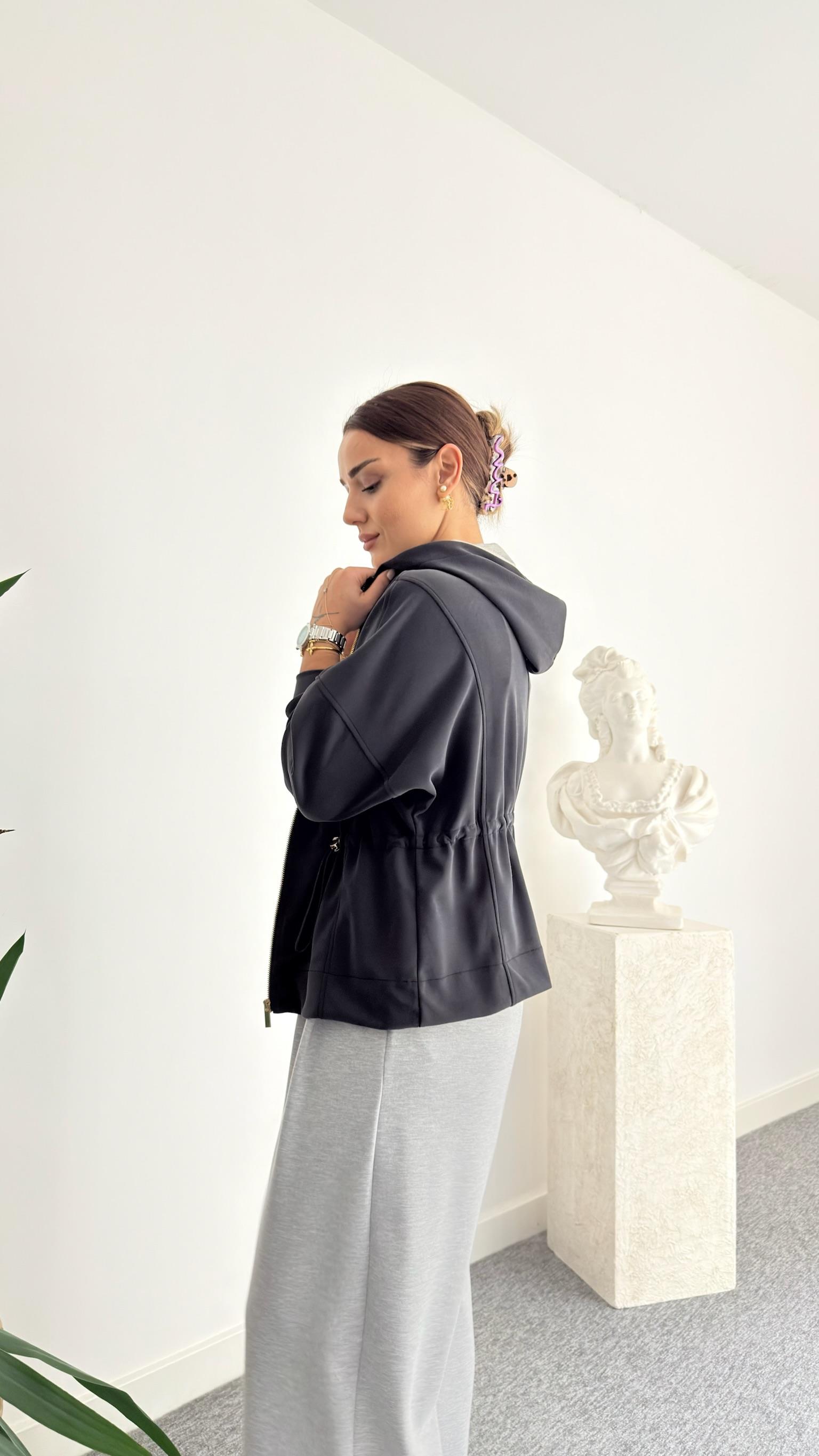 Seine Marka Model Bel Büzgülü Modal Ceket