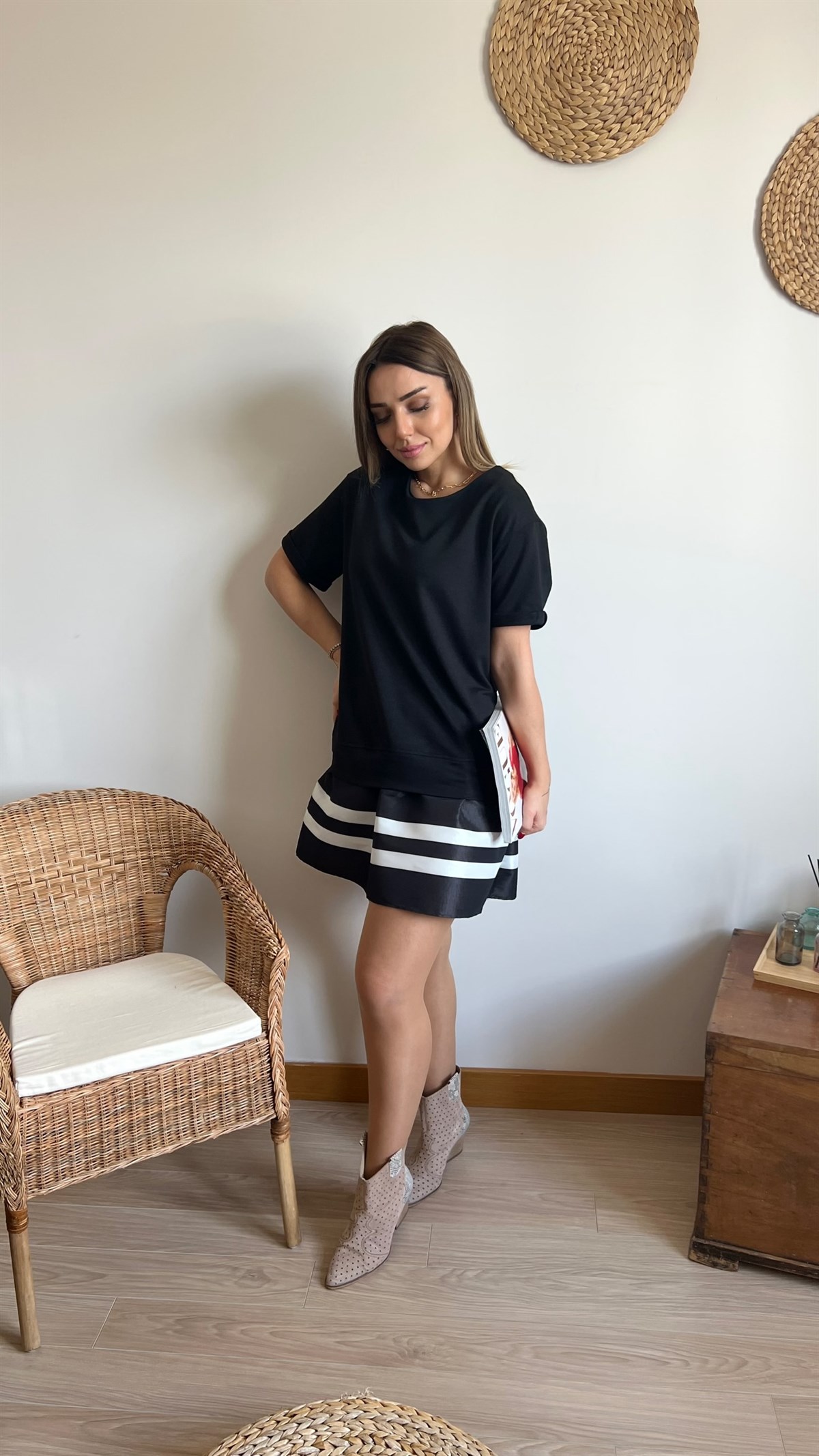 Twist Model Siyah Basic Elbise