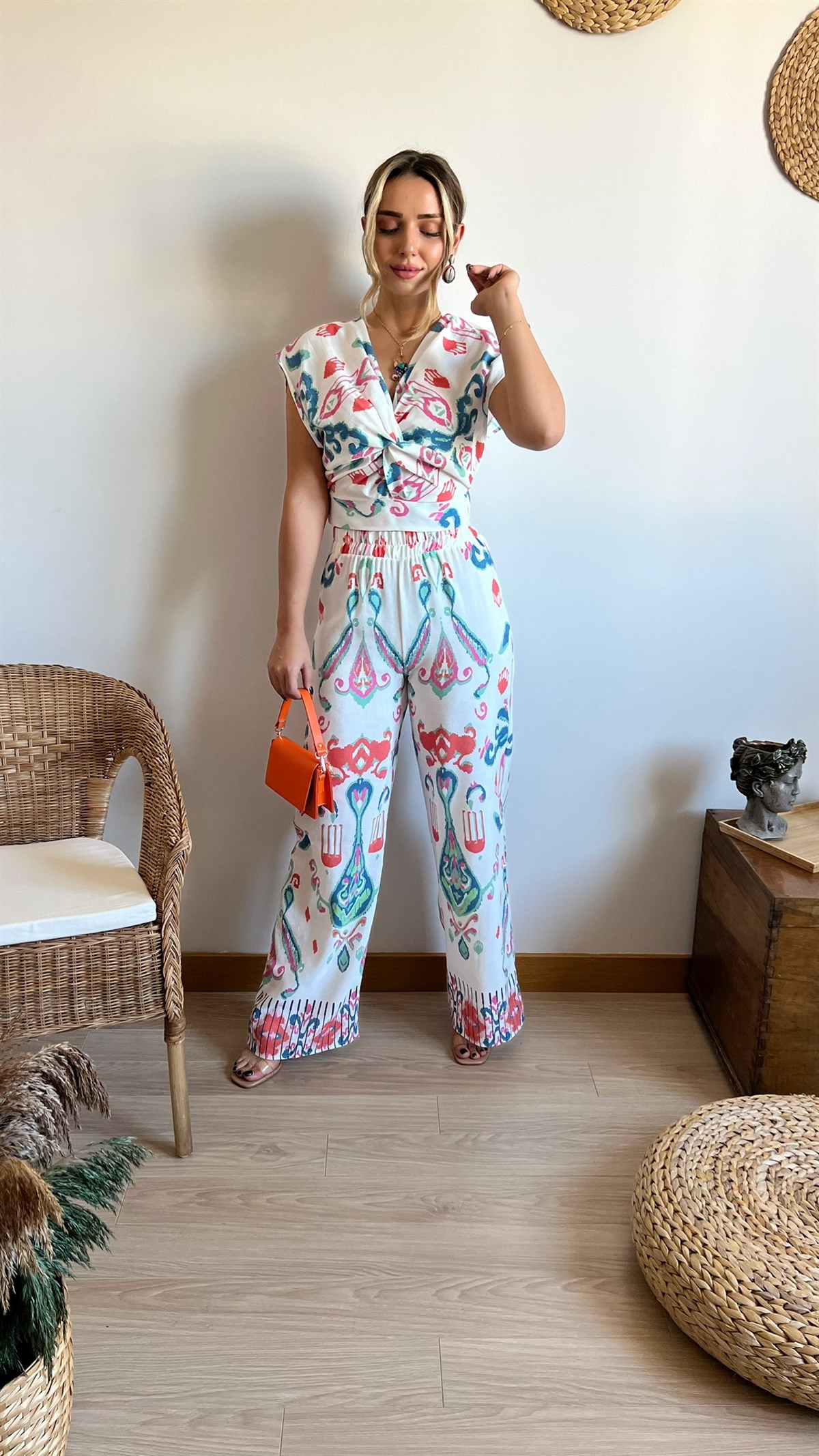 Etnik Desen Zara Model Takım