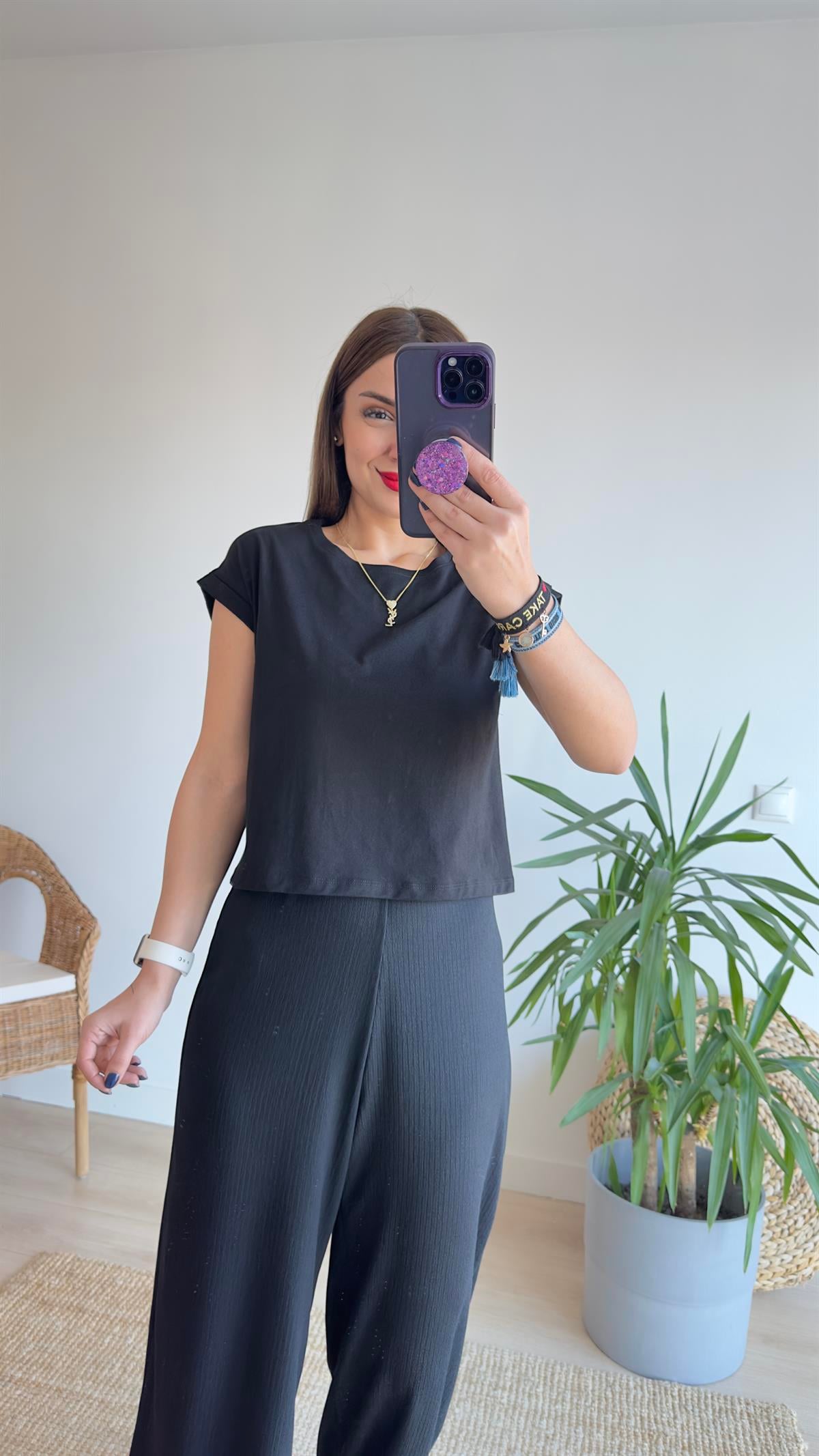 Valens Siyah Basic Tshirt