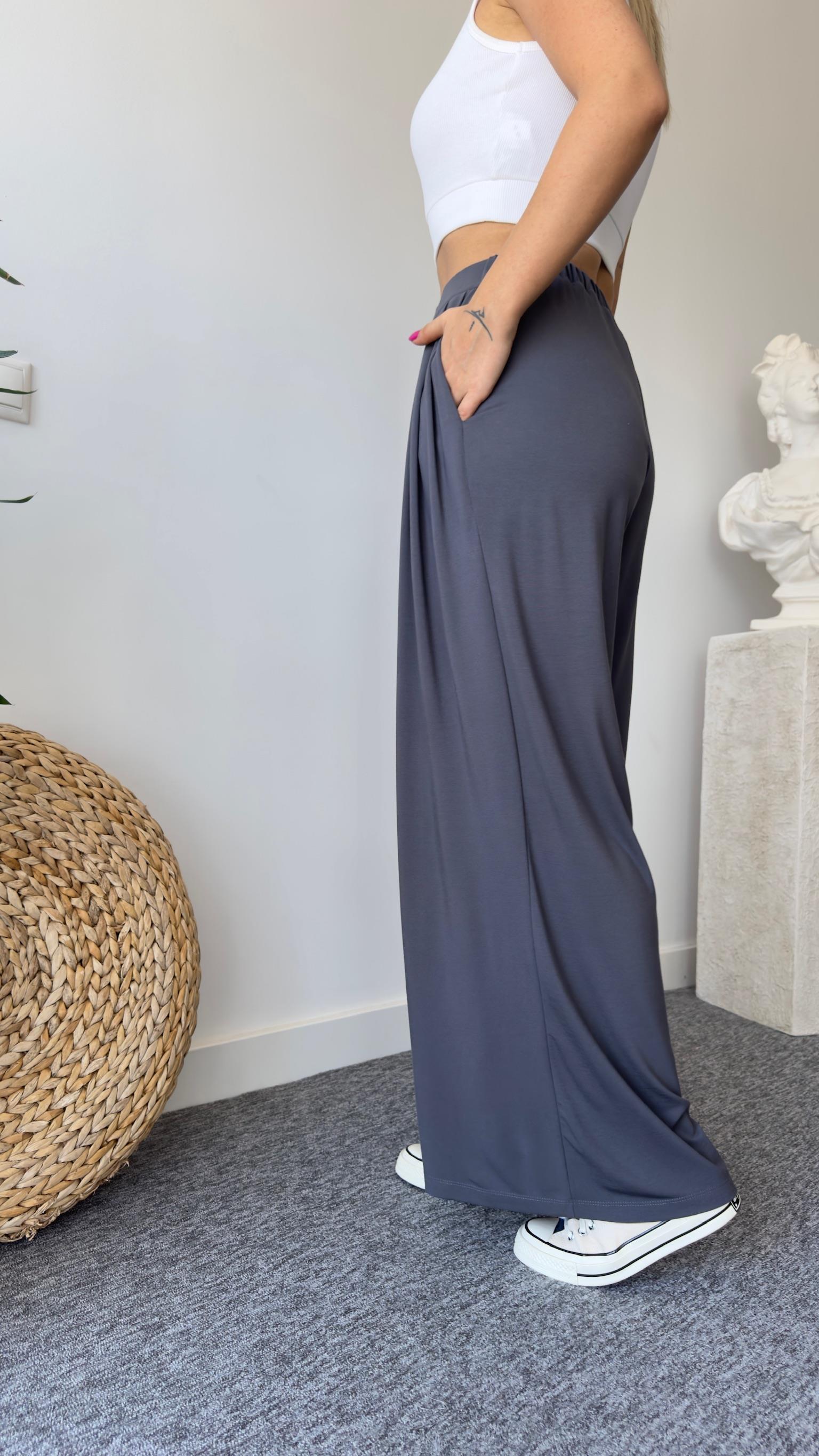 Premıum Oys Model Gri Pileli Pantolon