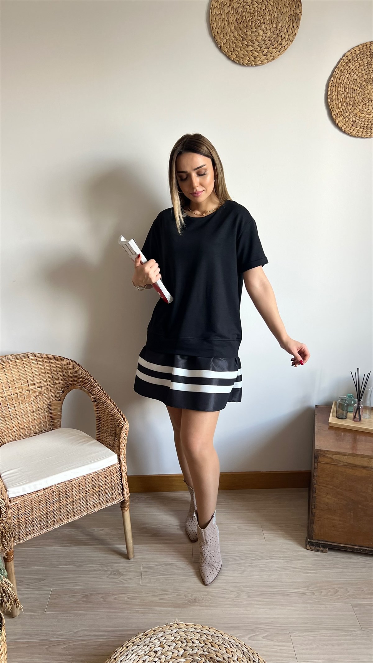 Twist Model Siyah Basic Elbise