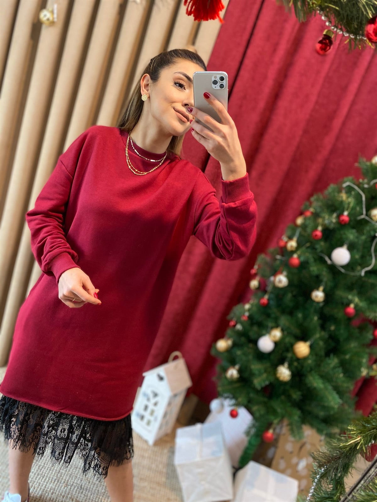 Sweat Elbise 