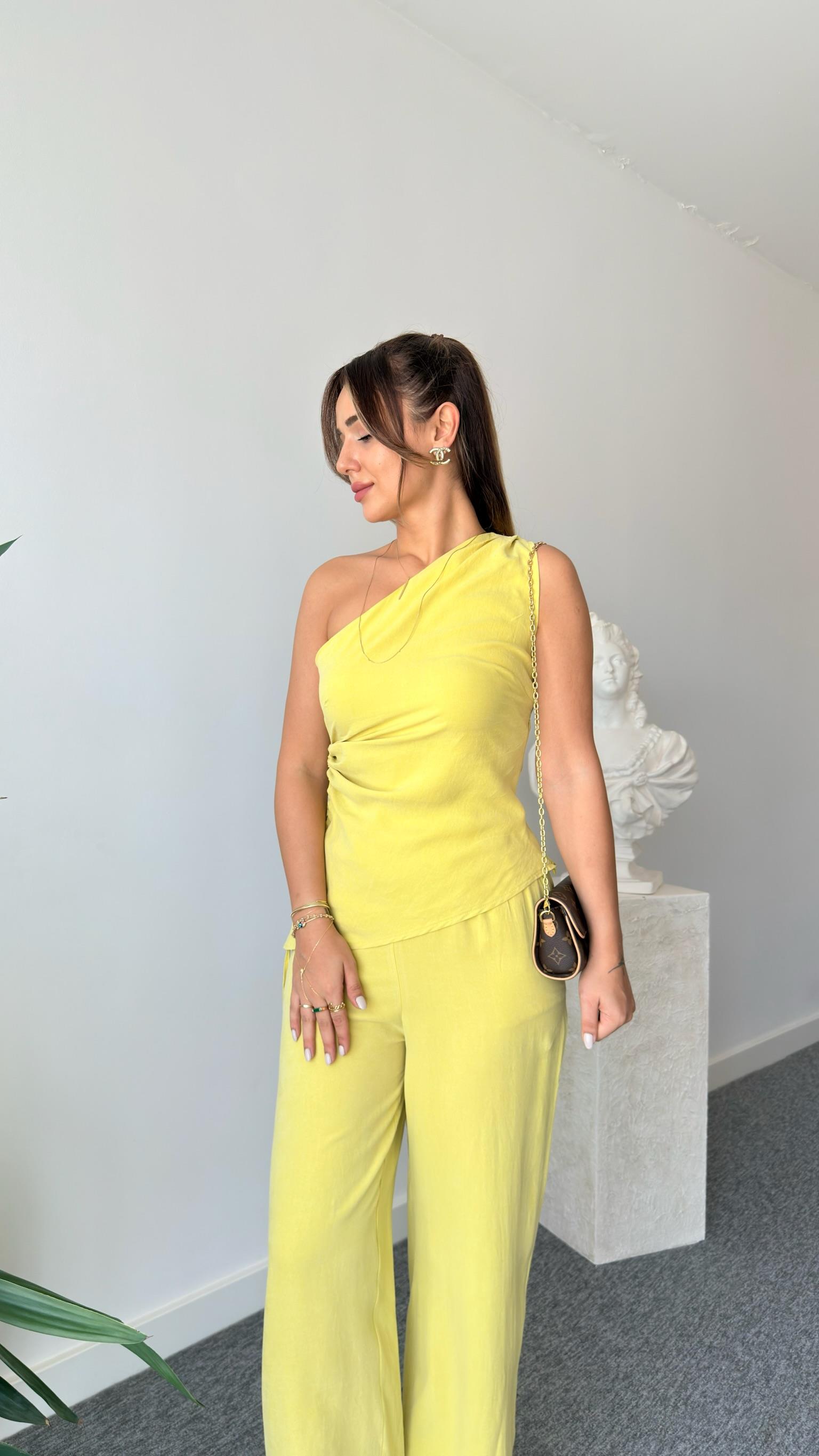 Olive Harki Tek Omuz Tensel Takım