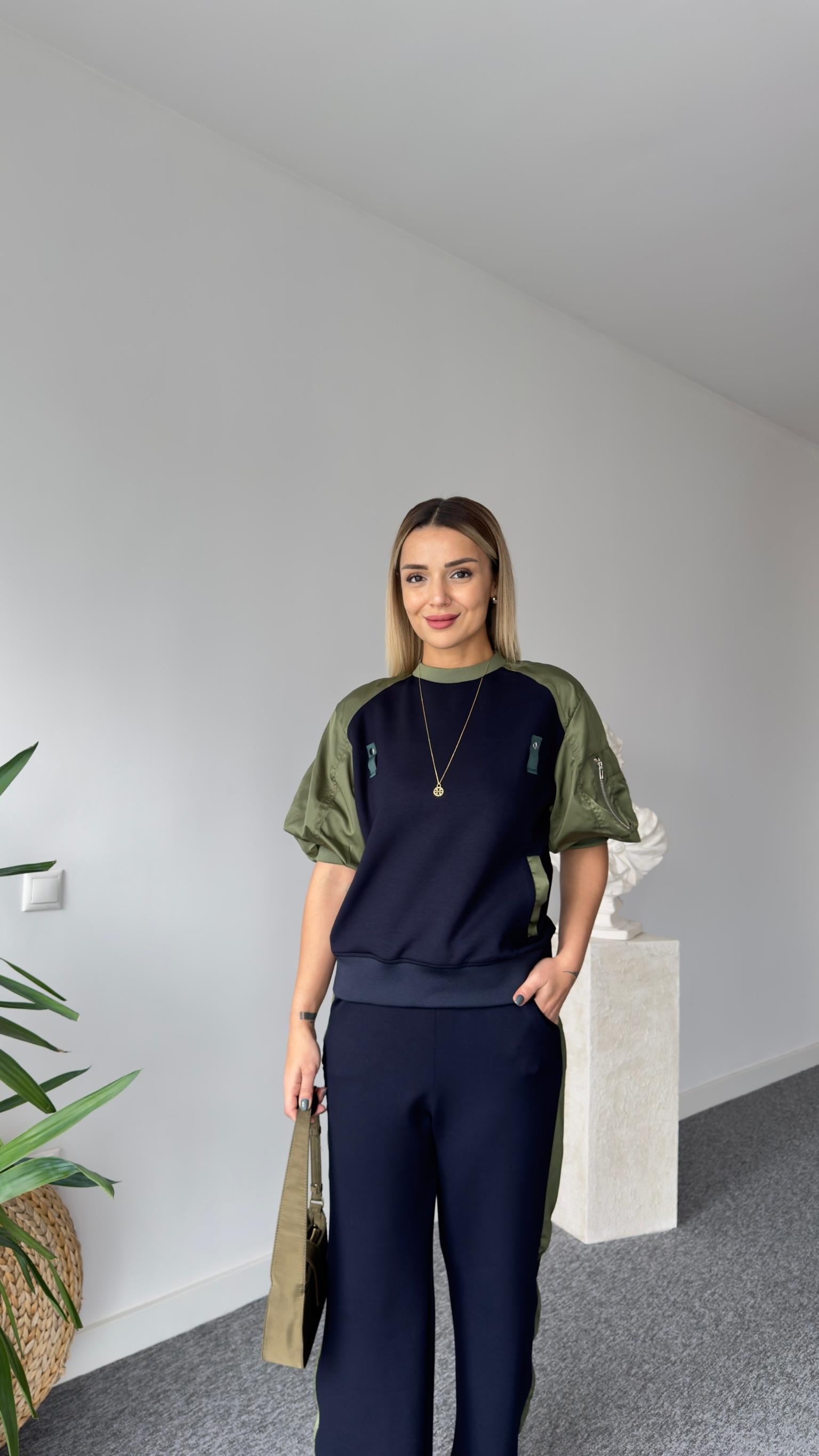 Yeşil Paraşüt Detaylı Tasarım Modal Takım