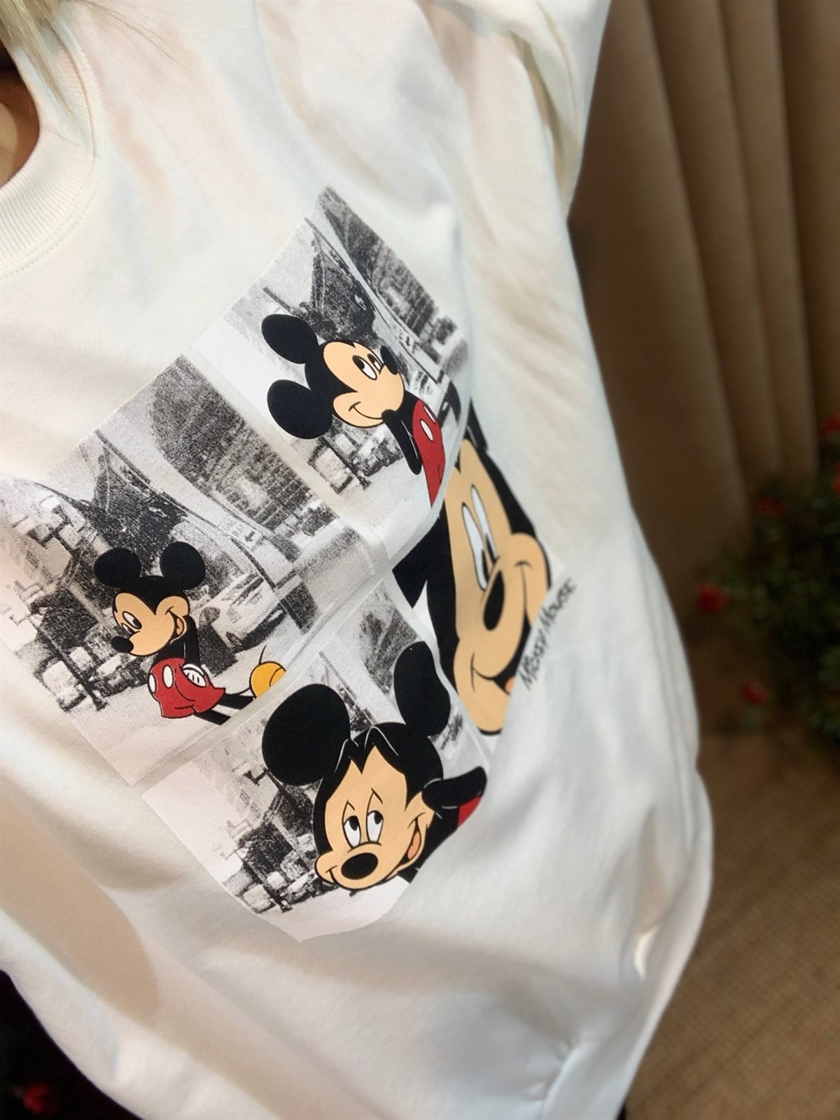Mickey Baskılı Sweatshirt 