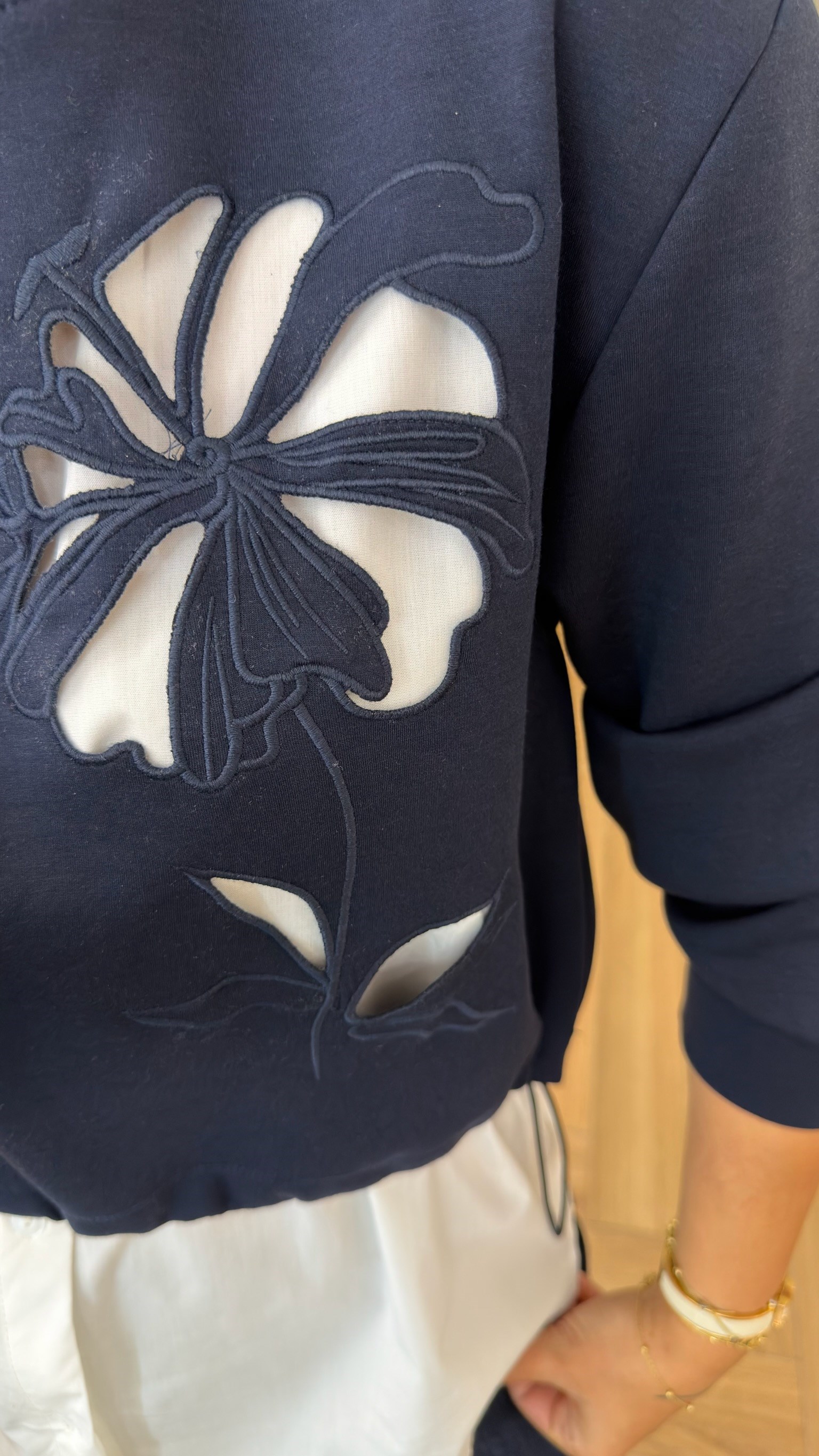 Lacivert Linas Orj Model Çift Parça Sweatshirt