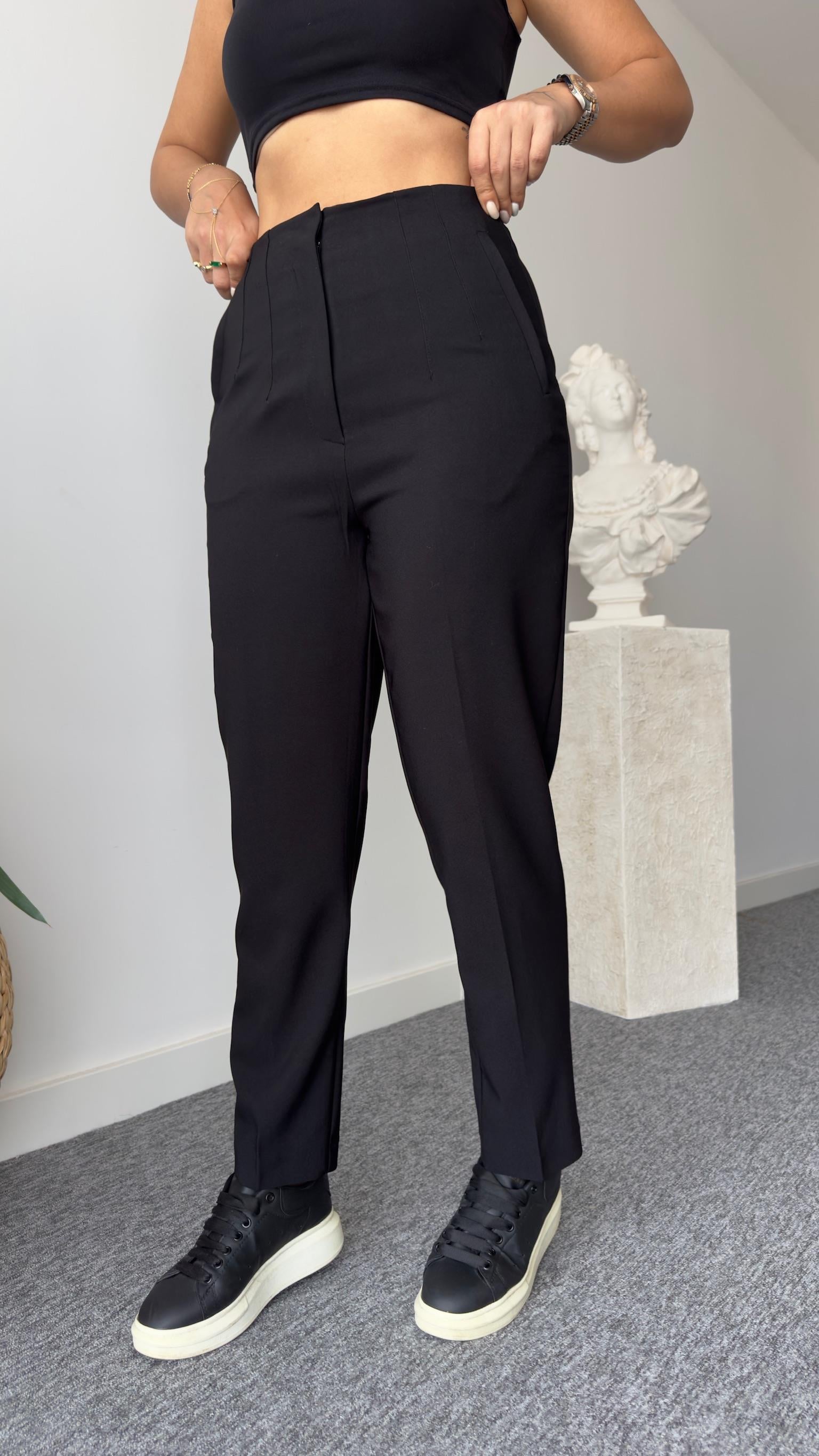 Zra Model Pensli Siyah Pantolon