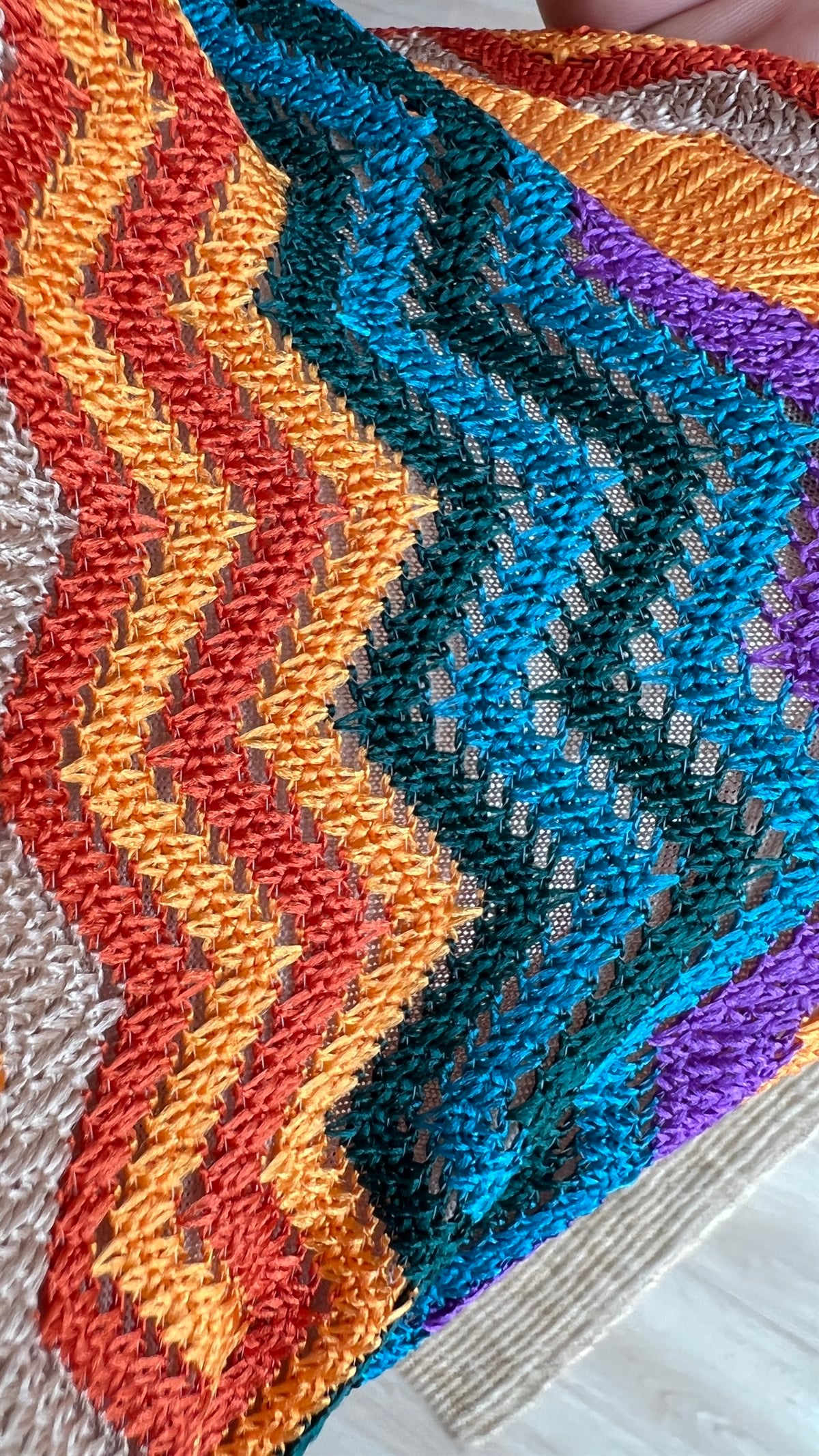 Renkli Örme Crop