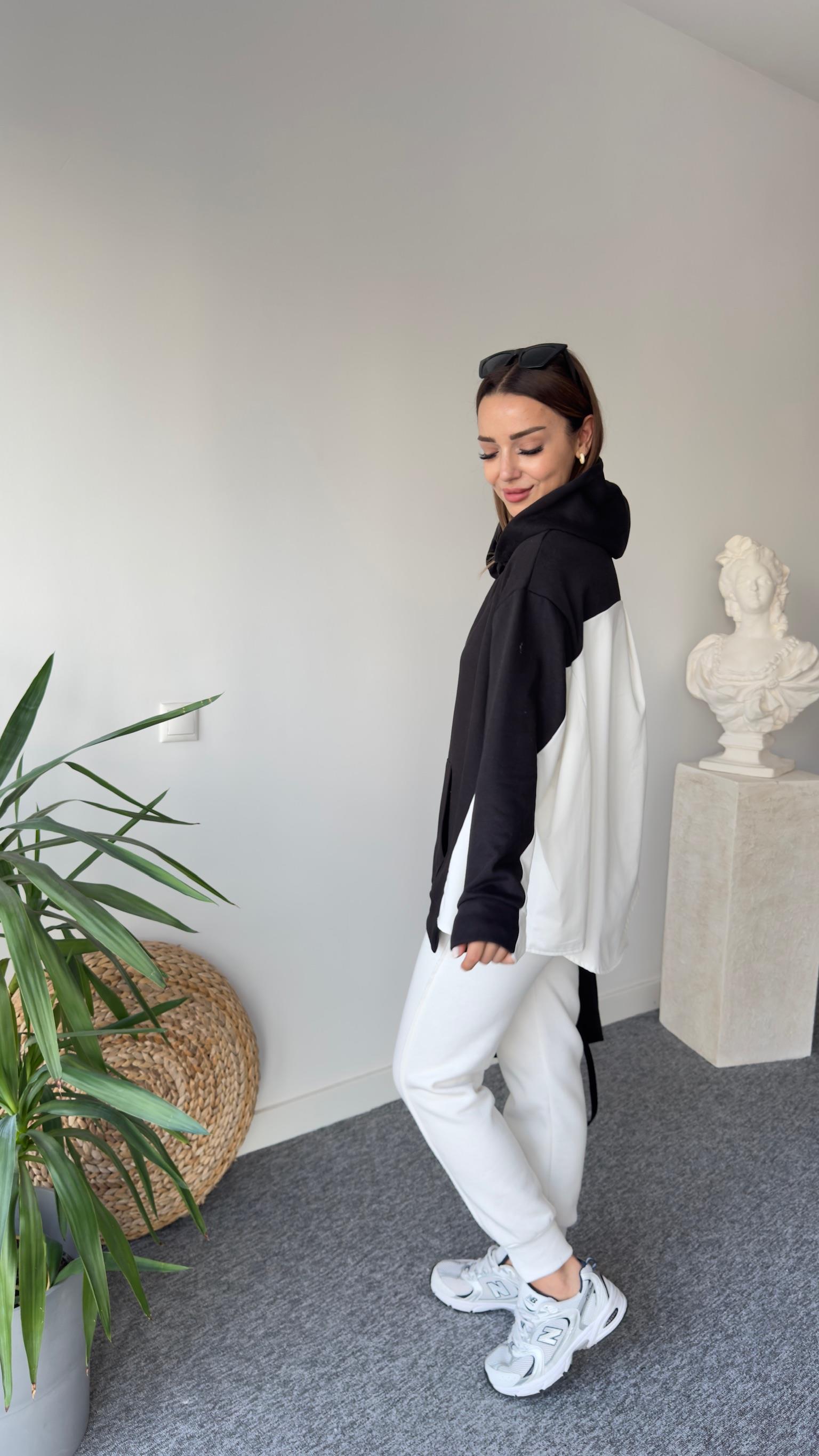 Zra Model Siyah Şardonlu Sweatshirt