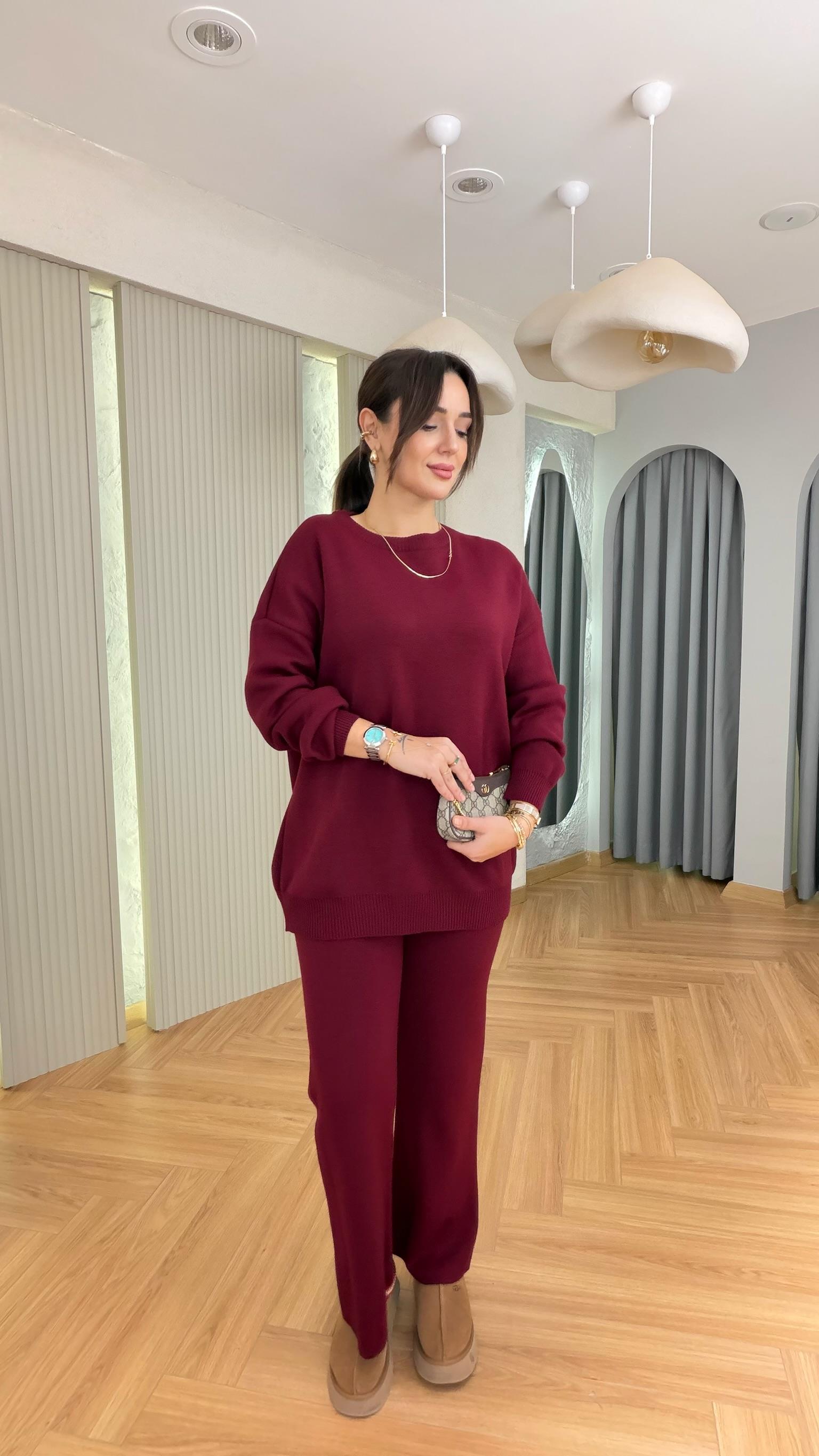 Bordo Riaba Triko Takım